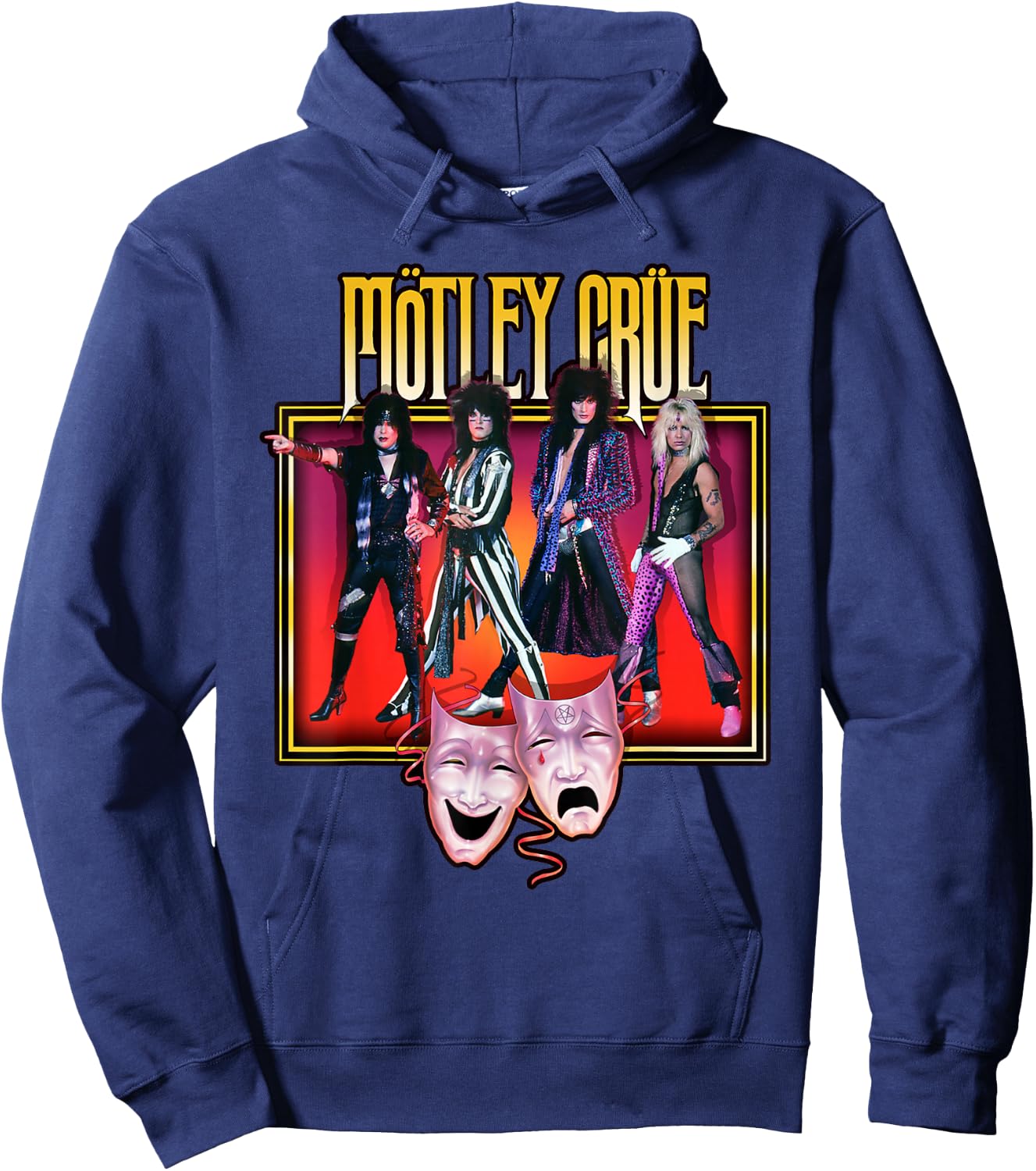 Mötley Crüe – Stroke Theatre Silver Hoodie - Hoodie | Navy