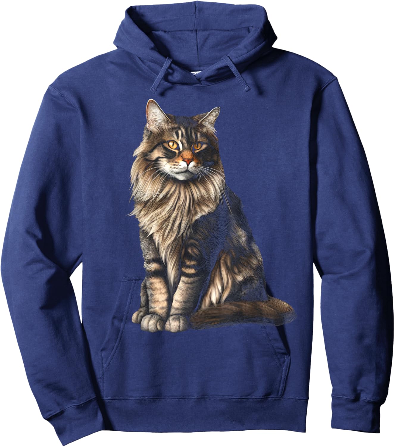 American Forest Cat Maine-Coon Cat Hoodie - Hoodie | Navy