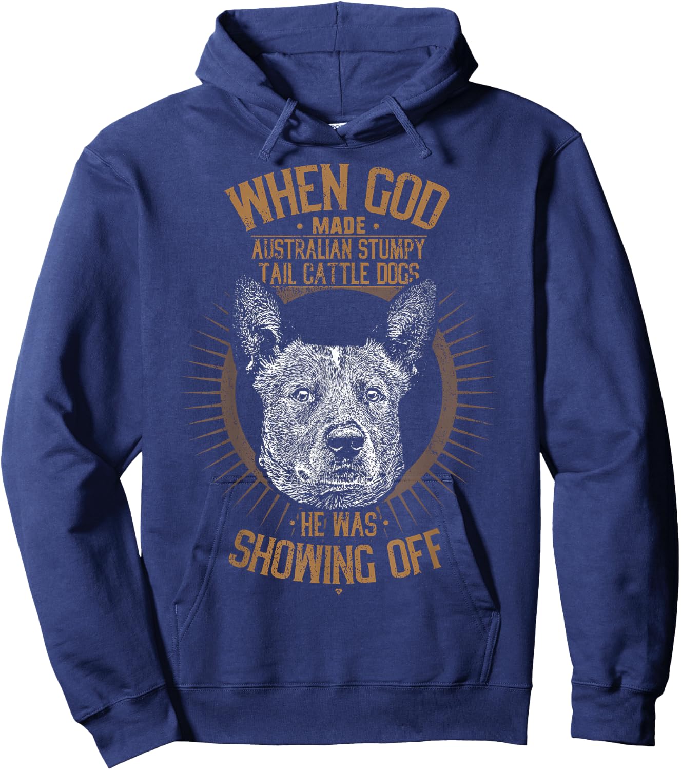 Australian Stumpy Tail Cattle Dog Funny Dog Women Hoodie - Hoodie | Navy