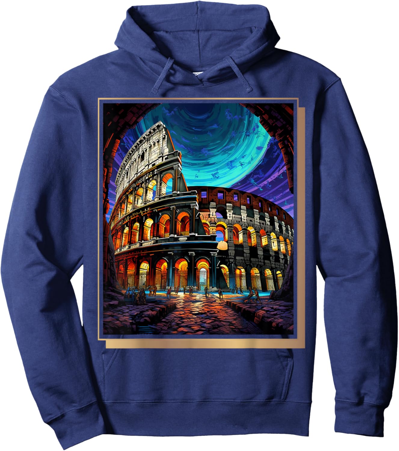 Italy Travel Rome Colosseum Italy Souvenir Hoodie - Hoodie | Navy