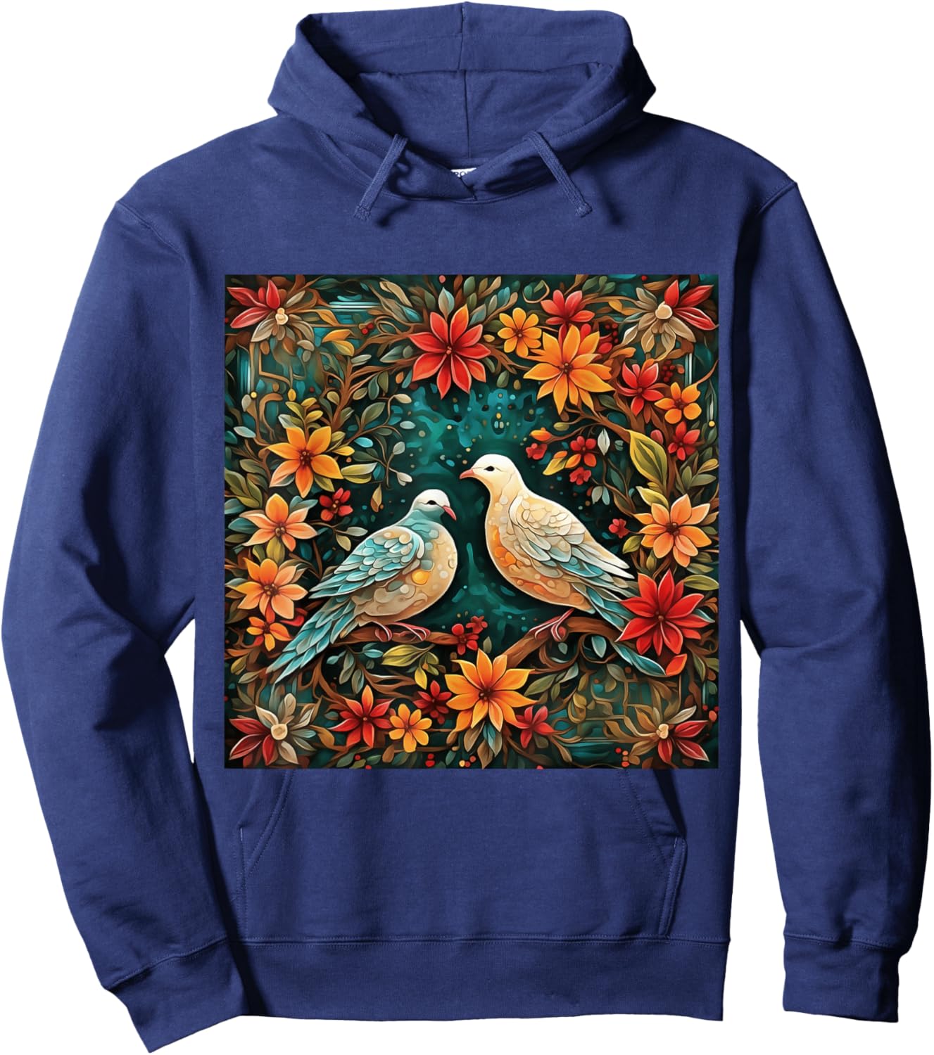 Two Turtle Doves Hoodie - Hoodie | Navy