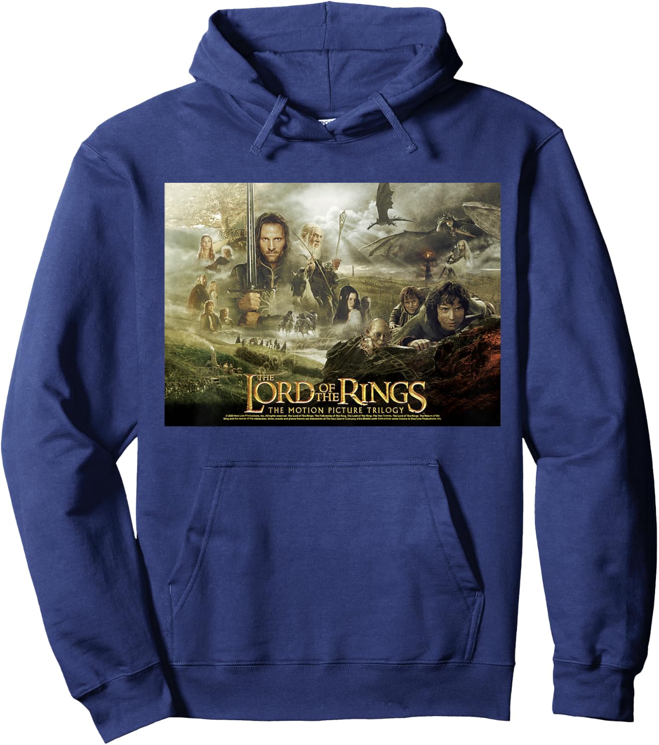 Kids The Lord of The Rings Trilogy Poster Hoodie - Hoodie | Navy