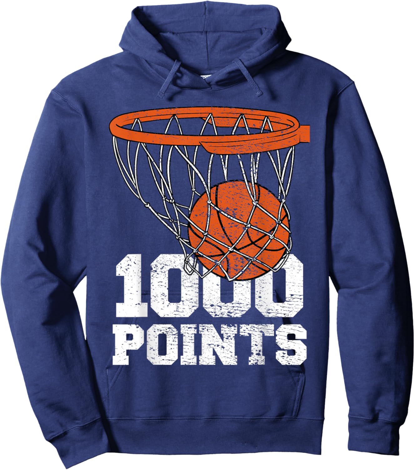 1000 Points Basketball Scorer High School Basketball Player Hoodie - Hoodie | Navy