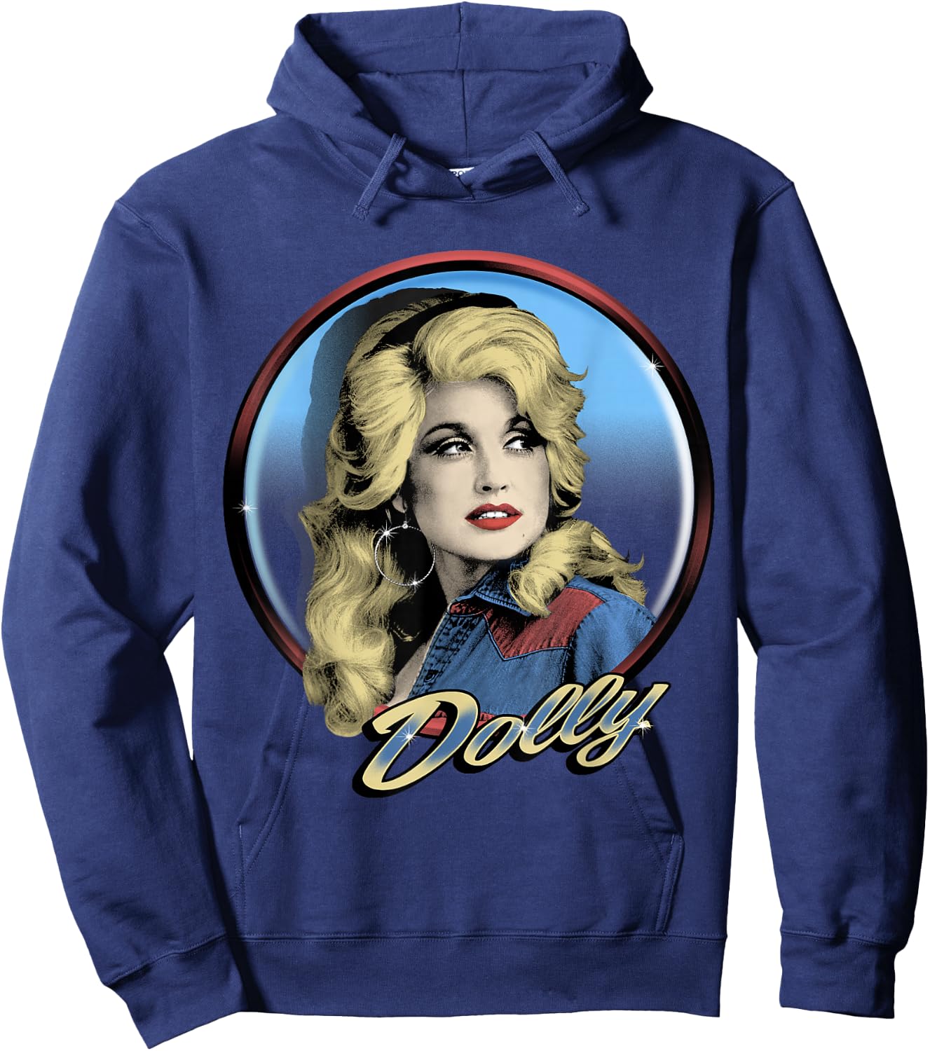 Dolly Parton Western Hoodie - Hoodie | Navy