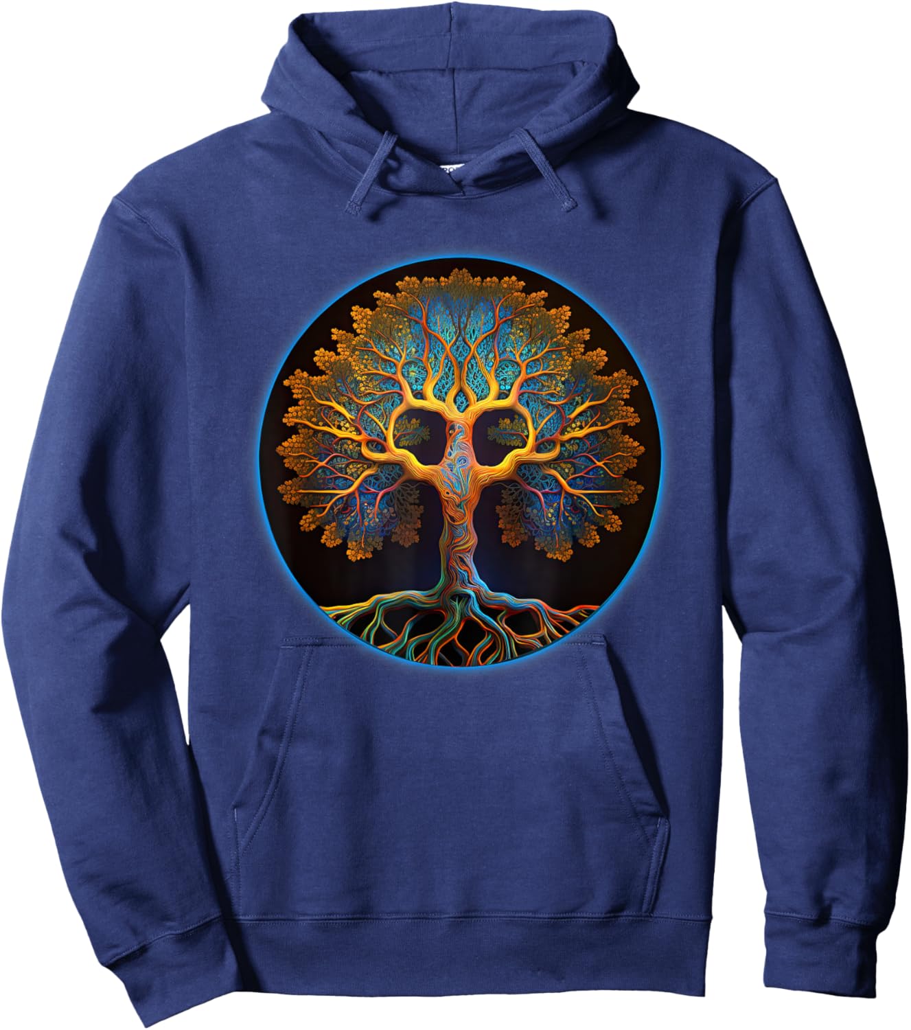 Tree Of Life Yoga Zen Namaste Meditation Hoodie - Hoodie | Navy