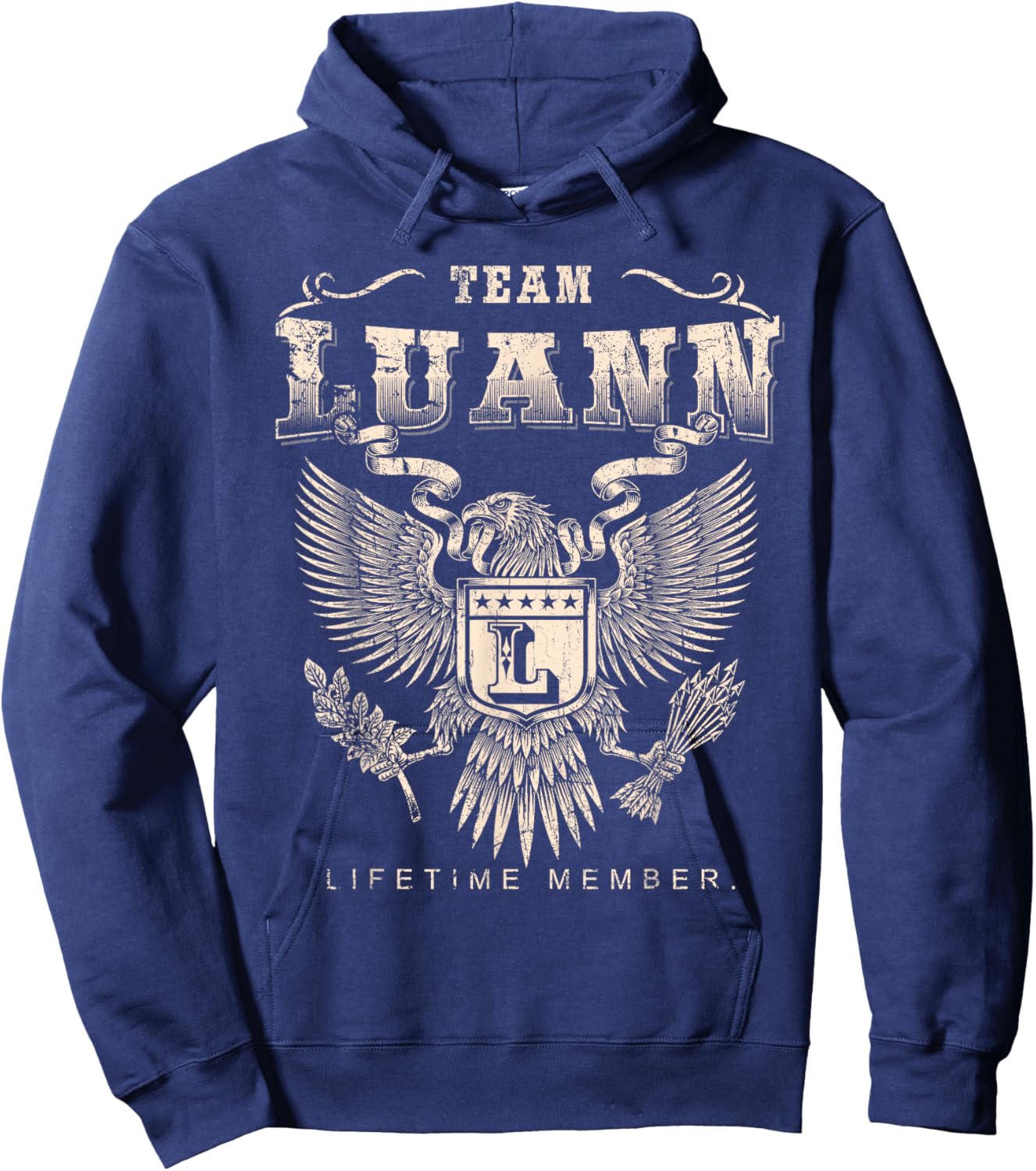 Team Luann Lifetime Member - Luann Name Hoodie - Hoodie | Navy