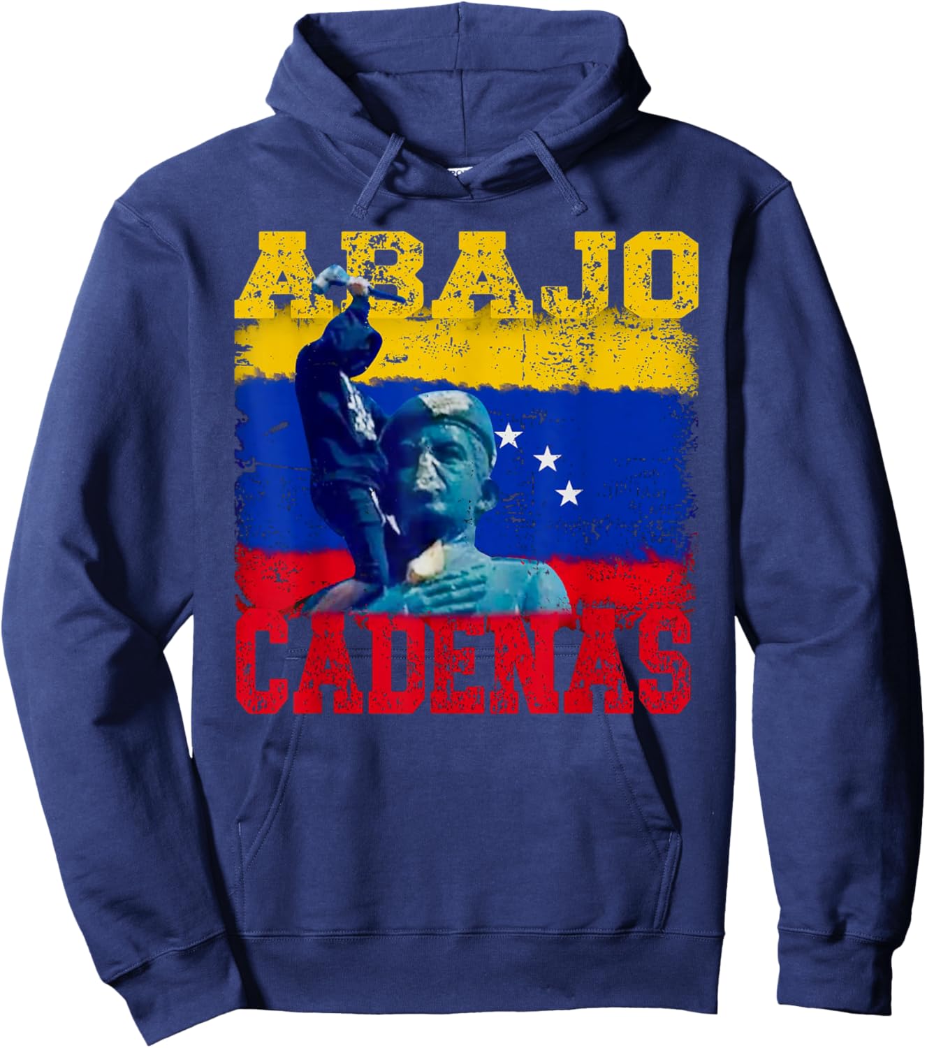 Abajo Cadenas Venezuela Hoodie - Hoodie | Navy