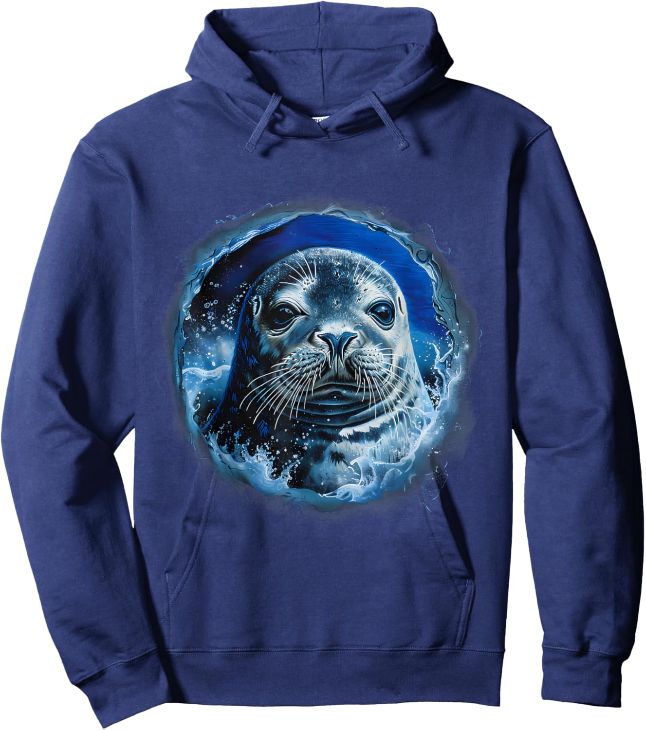 Seal Ocean Sea Seal Motif Sea Ocean Animal Marine Mammal Hoodie - Hoodie | Navy