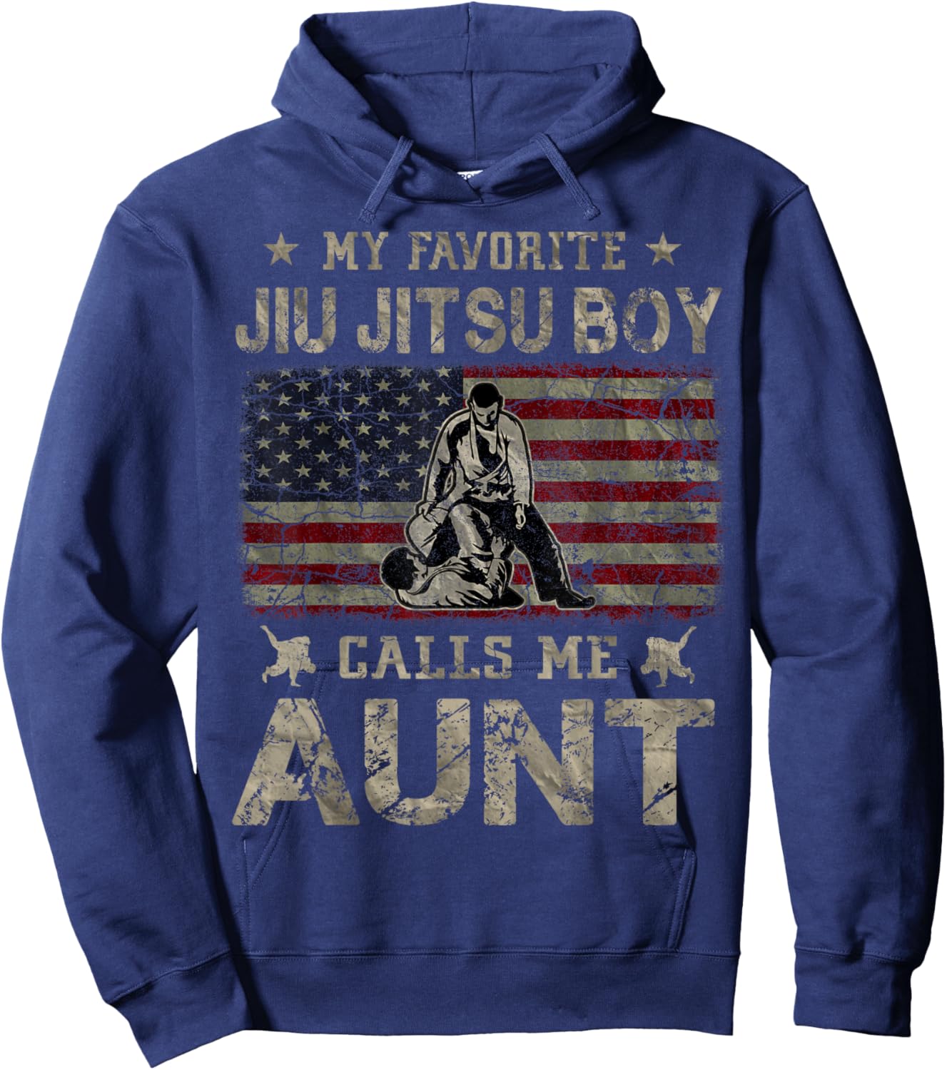 My Favorite Jiu Jitsu Boy Calls Me Aunt Mother's Day Hoodie - Hoodie | Navy