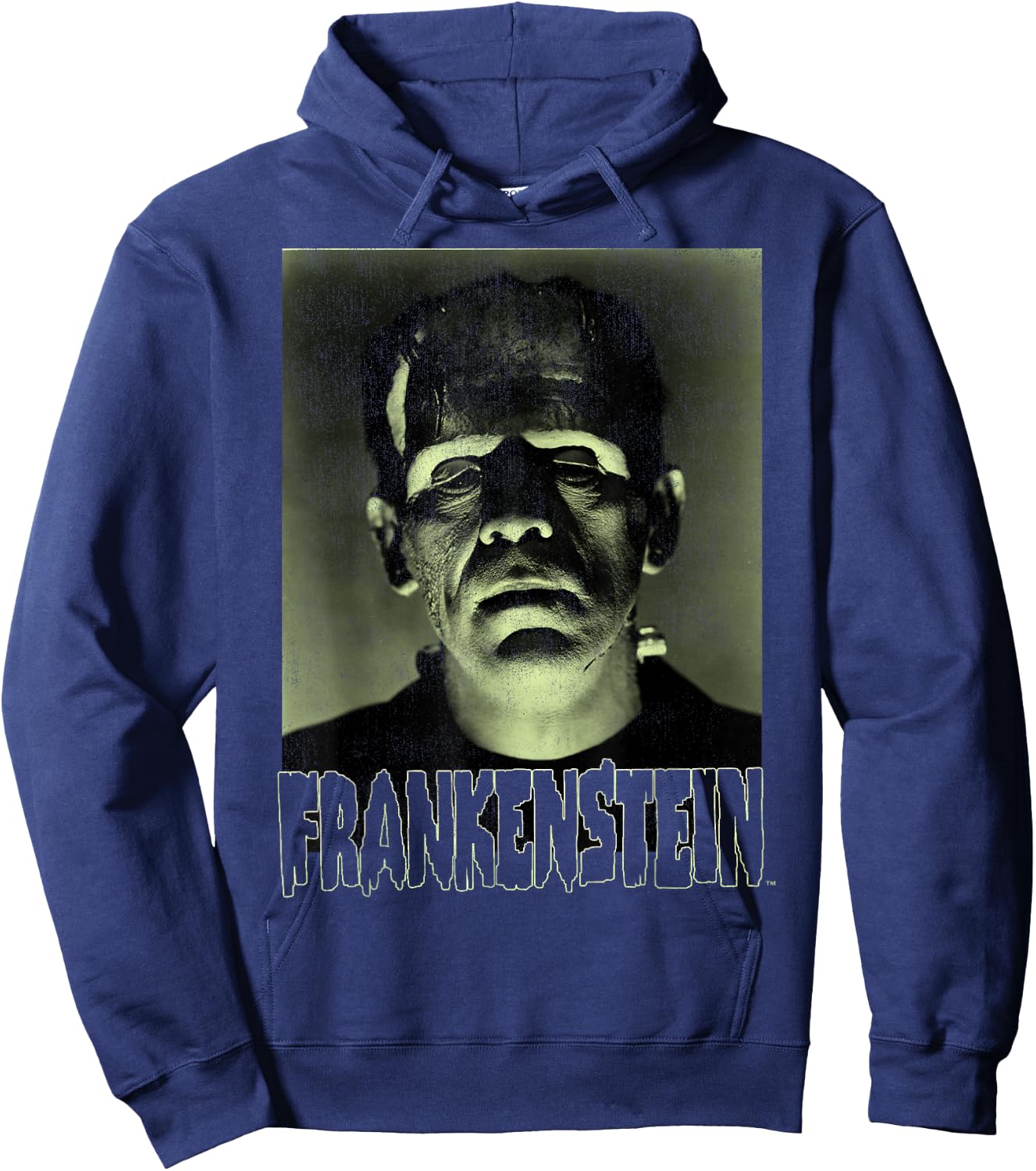 Universal Monsters Frankenstein Dark Portrait Hoodie - Hoodie | Navy