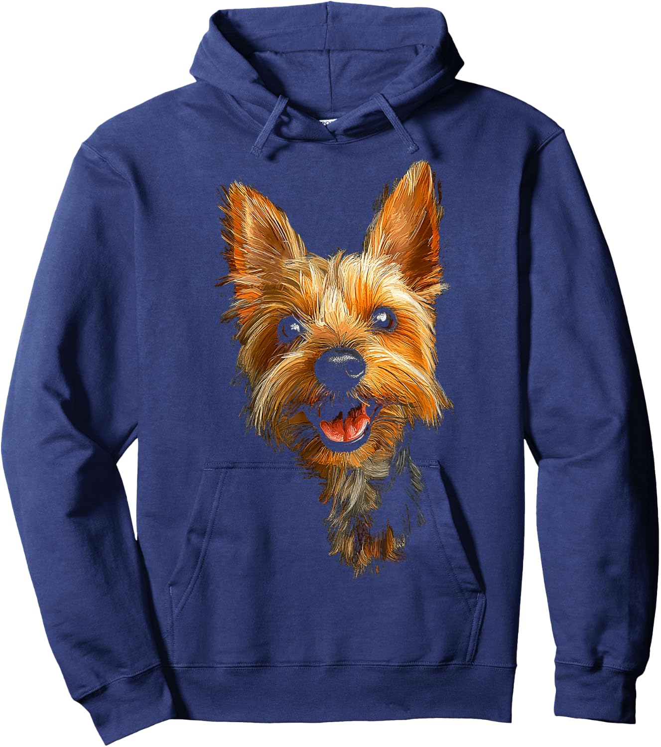 Silky Terrier Dog Motif Pet Illustration Silky Terrier Hoodie - Hoodie | Navy