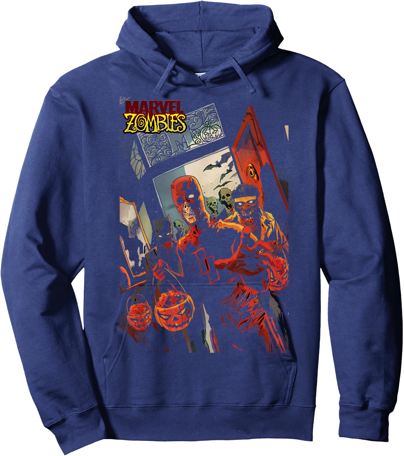 Marvel Zombies Daredevil Zombie Poster Halloween Small Hoodie - Hoodie | Navy