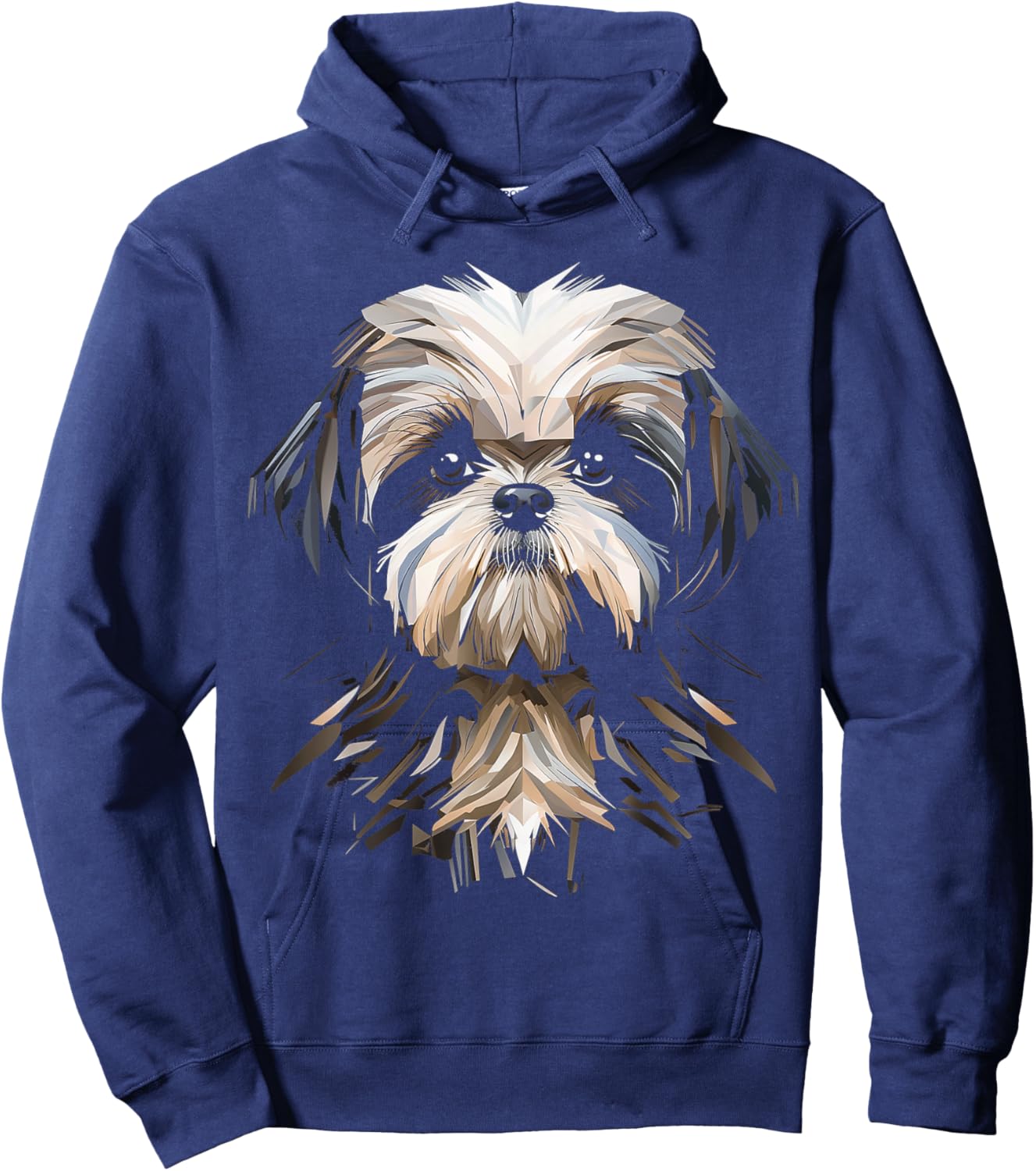 Shih Tzu Motif Pet Art Dog Shih Tzu Men Women Kids Hoodie - Hoodie | Navy