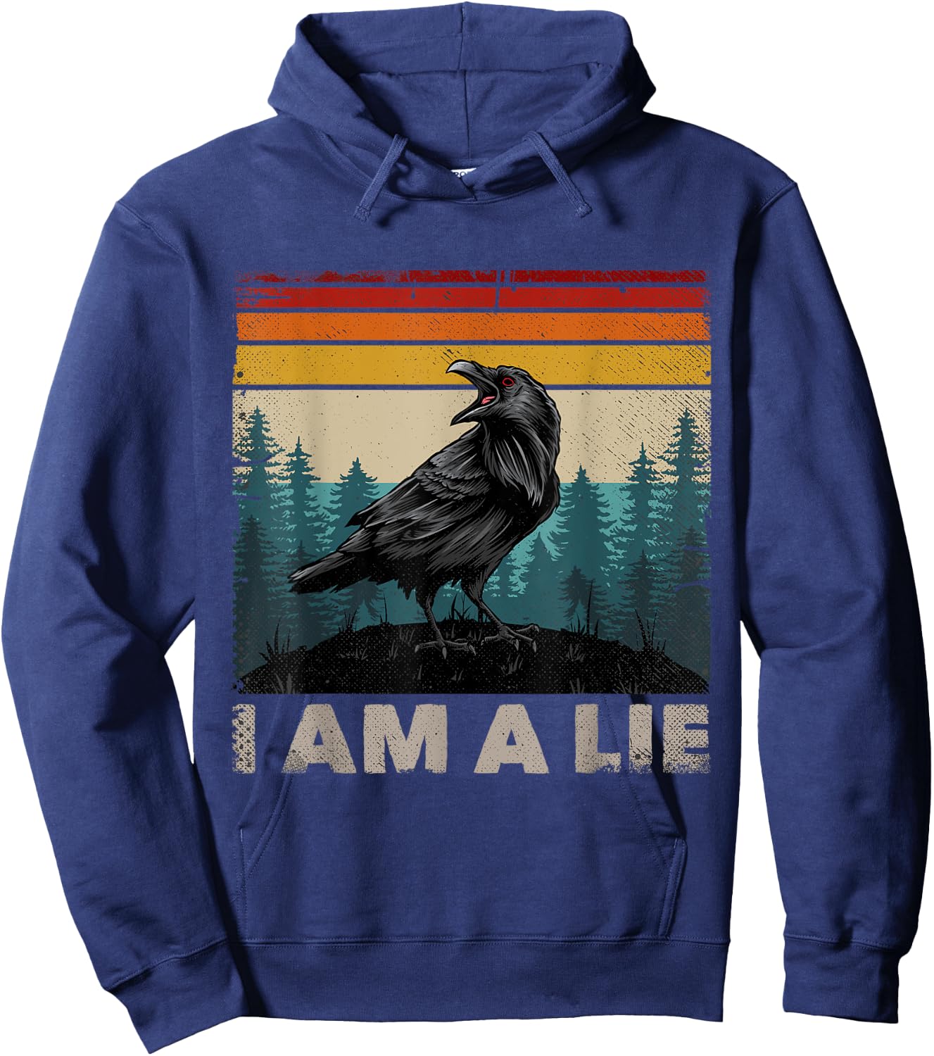 I Am A Lie Birds Not Real Funny Meme Hoodie - Hoodie | Navy