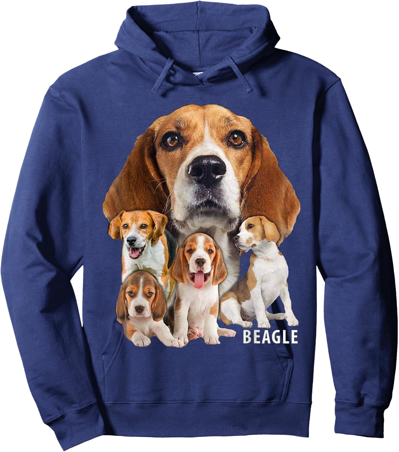 I Love My Beagle Shirt Dog Themed Funny Beagle Lover T Shirt Men Women Kids Hoodie - Hoodie | Navy