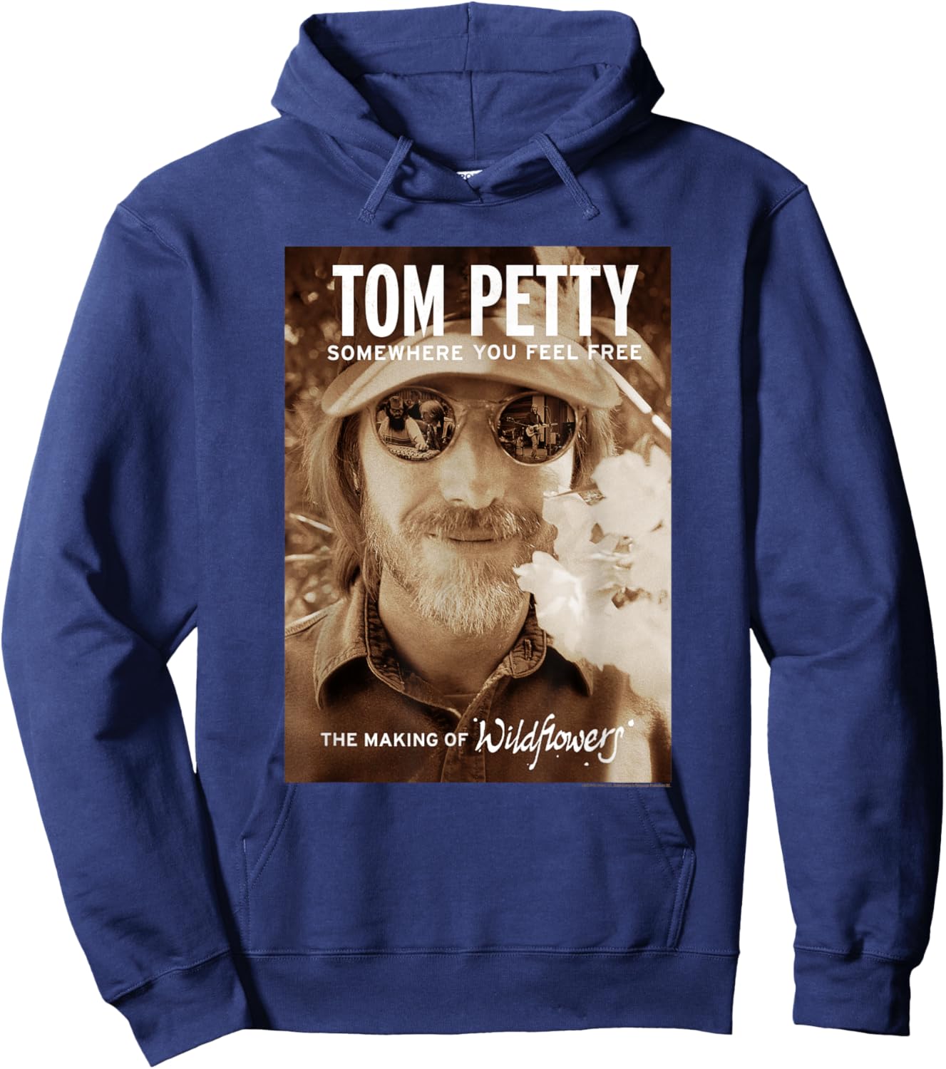 Tom Petty Somewhere You Feel Free The Making of Wildflowers Hoodie - Hoodie | Navy