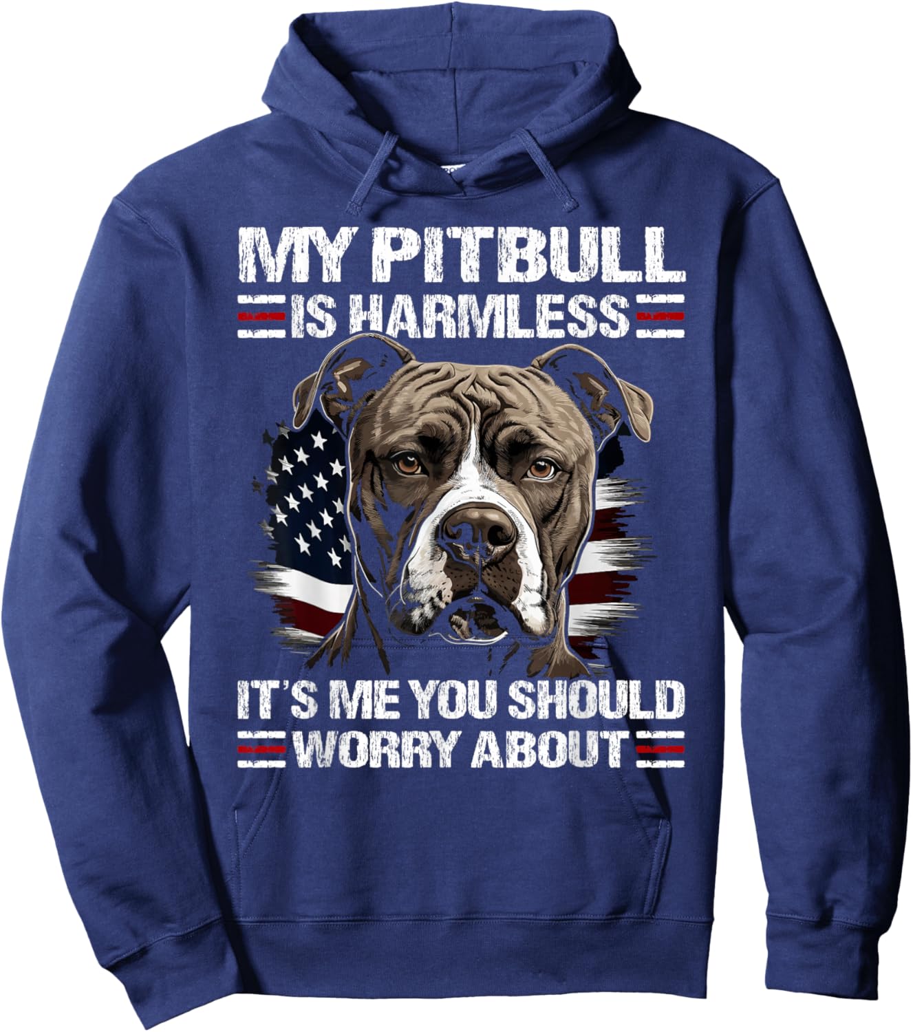 Pitbull American Pitbull Hoodie - Hoodie | Navy