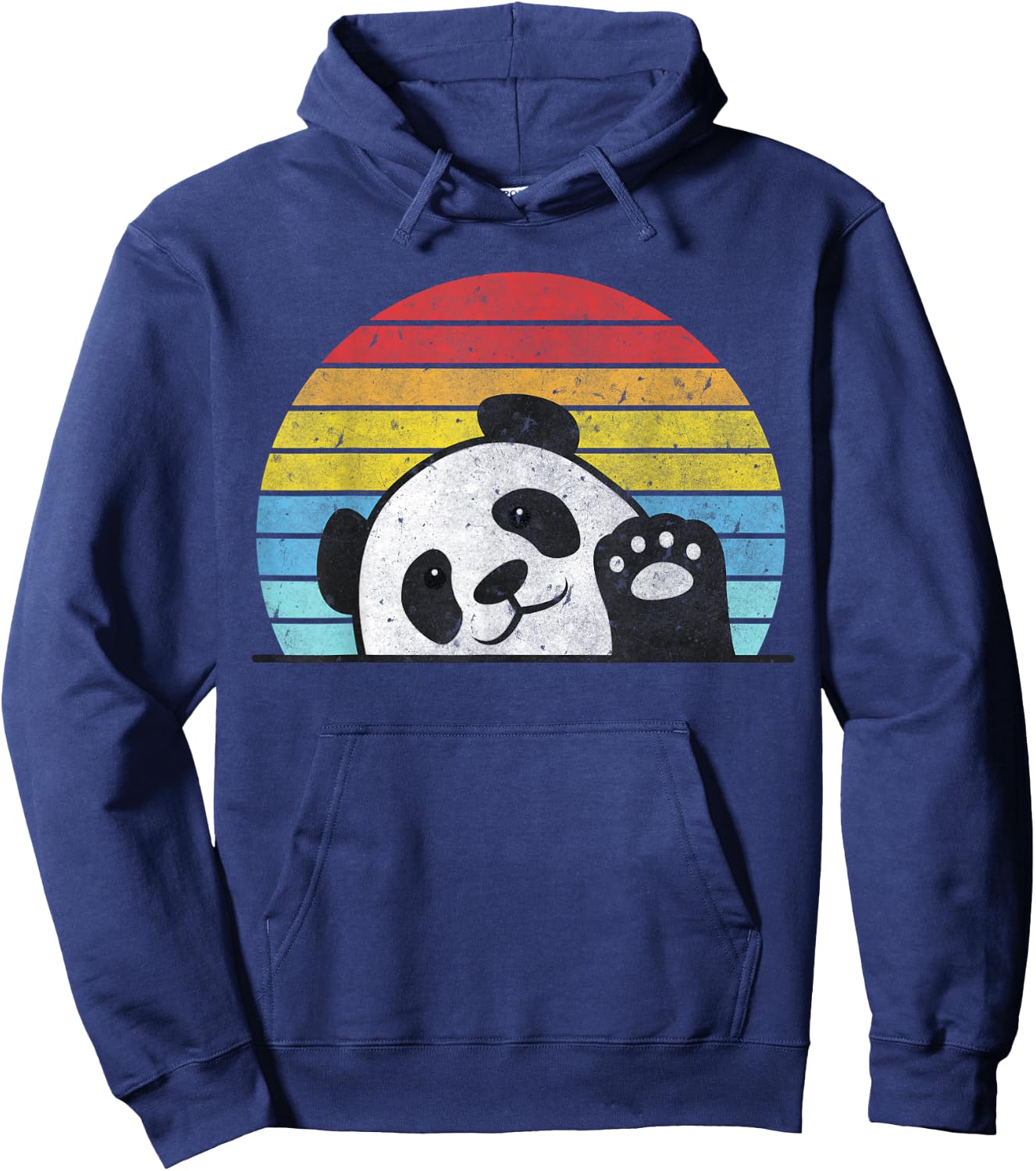 Retro Panda Cute Panda Bear Vintage Zookeeper Zoo Family Fan Hoodie - Hoodie | Navy
