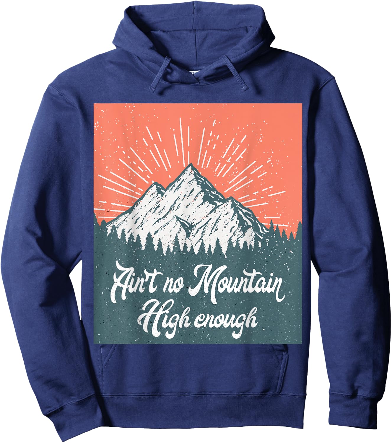 Ain't no mountain high enough vintage Hoodie - Hoodie | Navy