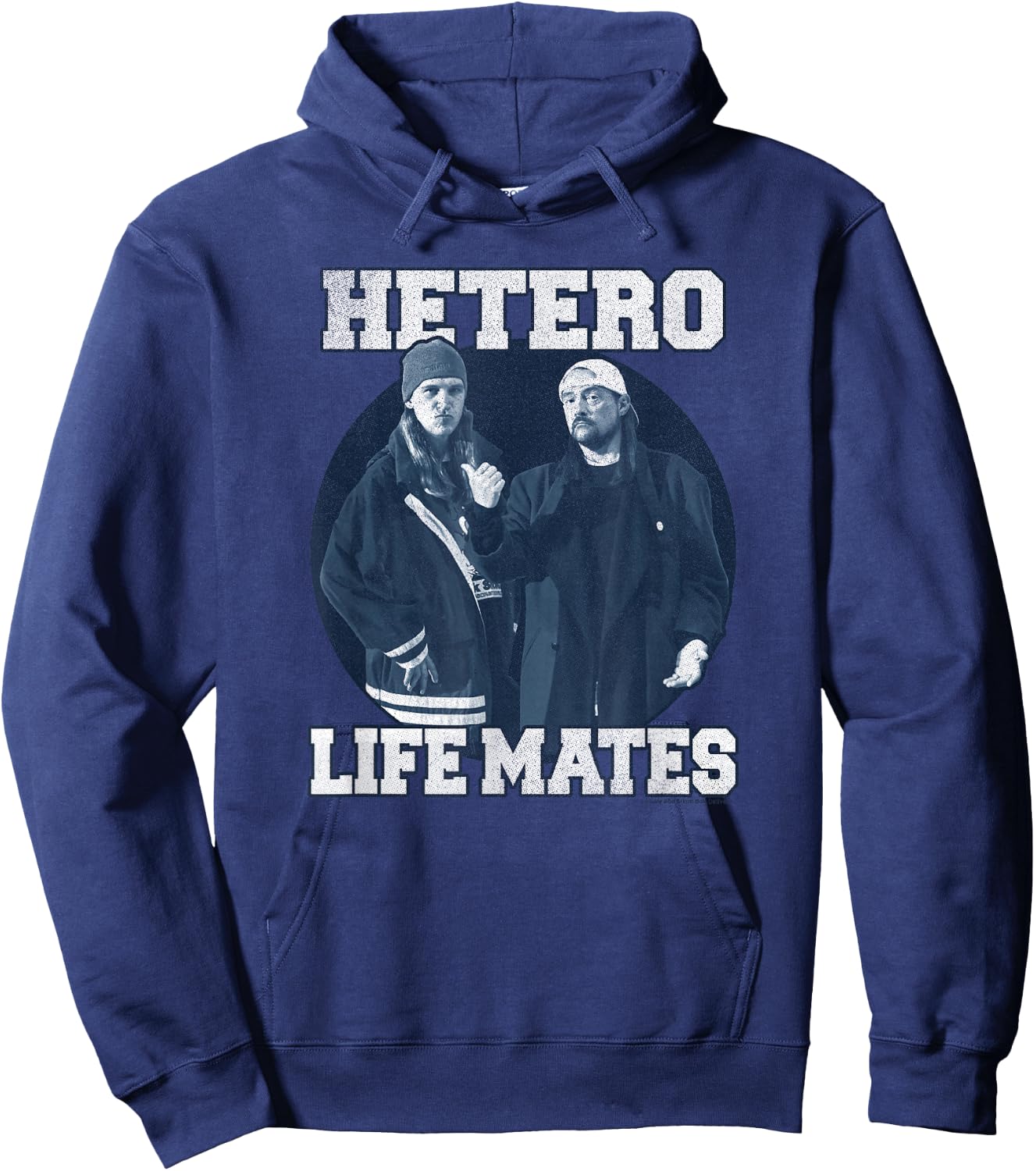 Clerks III Jay and Silent Bob Hetero Life-Mates Collegiate Hoodie - Hoodie | Navy