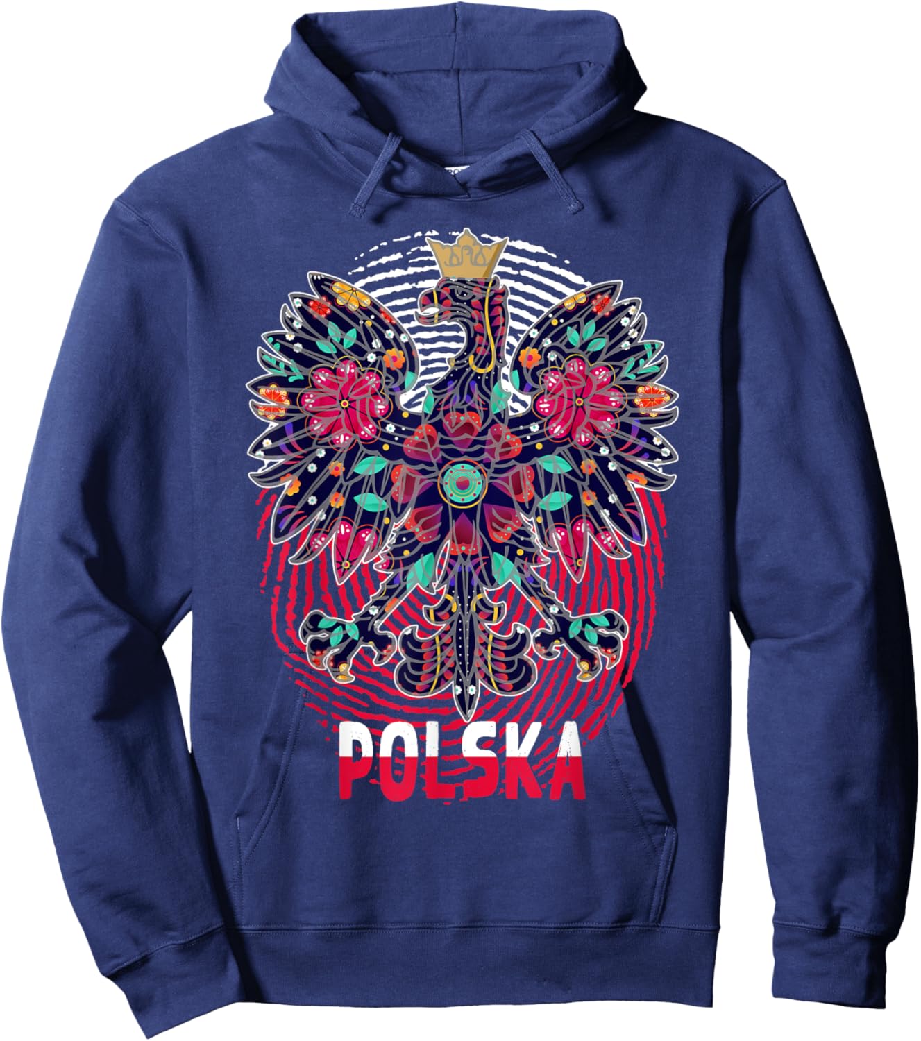 Polish Flag Outfit Ideas For Kids & Poland Polska Eagle Hoodie - Hoodie | Navy
