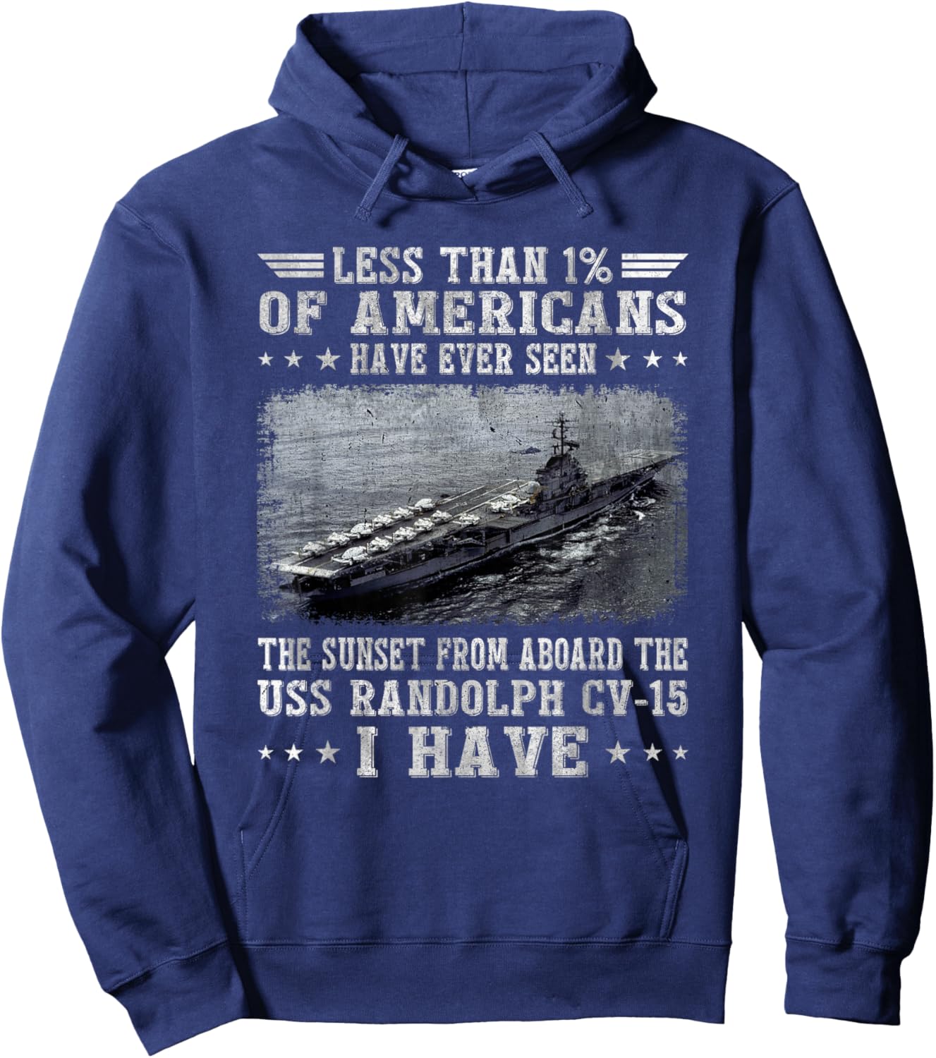 USS Randolph CV-15 Aircraft Carrier Sailor Veterans Day Papa Hoodie - Hoodie | Navy