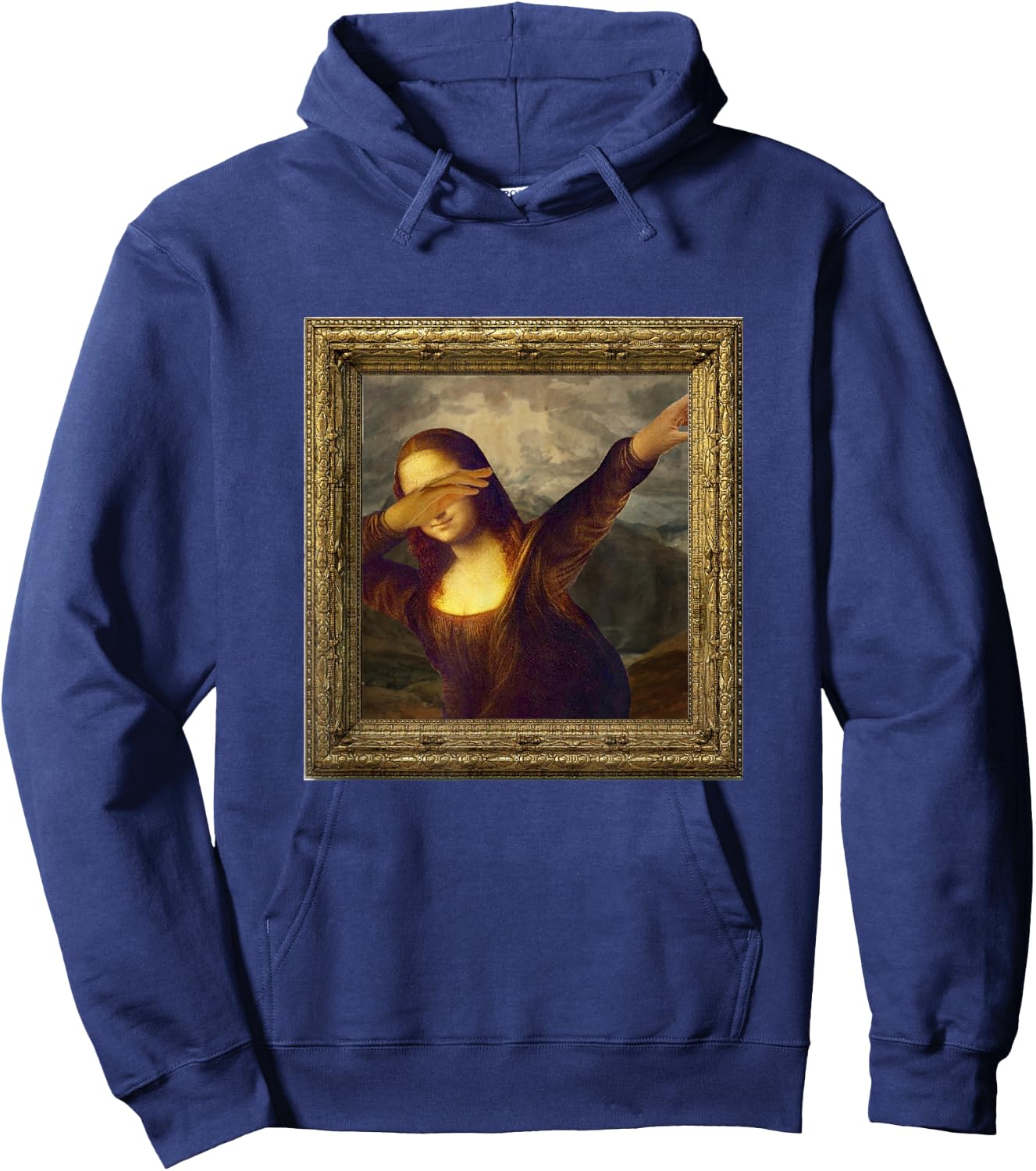Mona Lisa Dabbing Hoodie - Hoodie | Navy