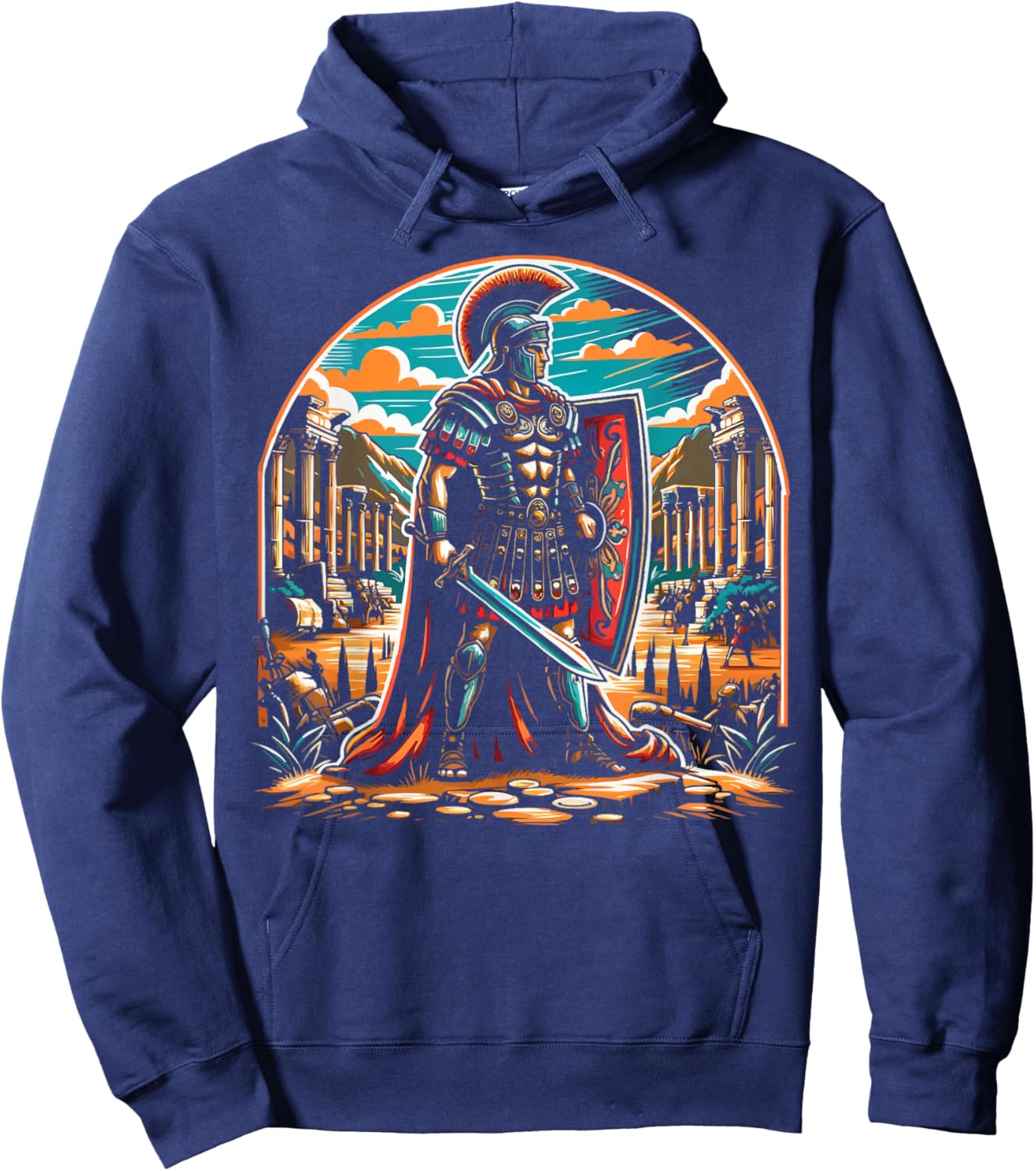 Roman Legionnaires Gladiator Ancient Rome Roman Empire Hoodie - Hoodie | Navy