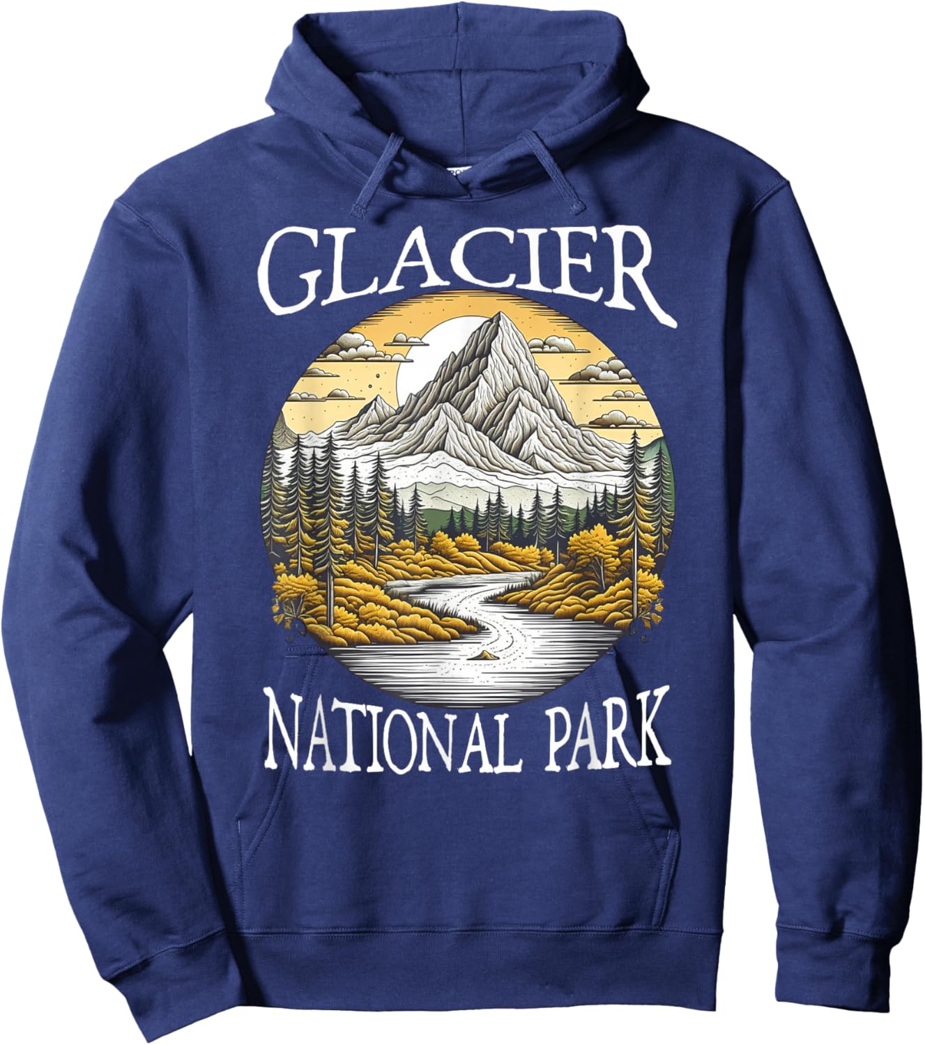 Glacier National Park Hoodie - Hoodie | Navy