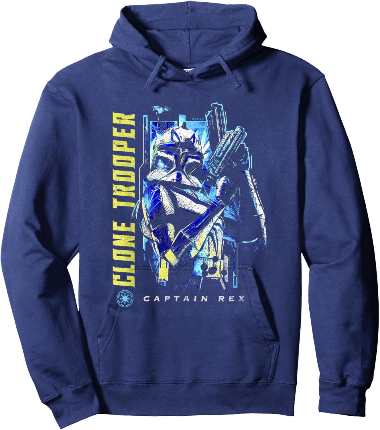 Star Wars: The Clone Wars Captain Rex Clone Trooper Poster Hoodie - Hoodie | Navy