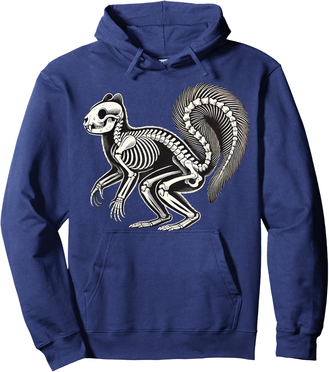 Squirrel Skeleton Halloween Hoodie - Hoodie | Navy