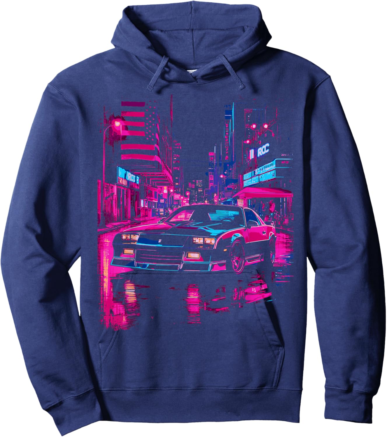 Classic IROC, IROC-Z Muscle Car American Muscle Retro 1980's Hoodie - Hoodie | Navy