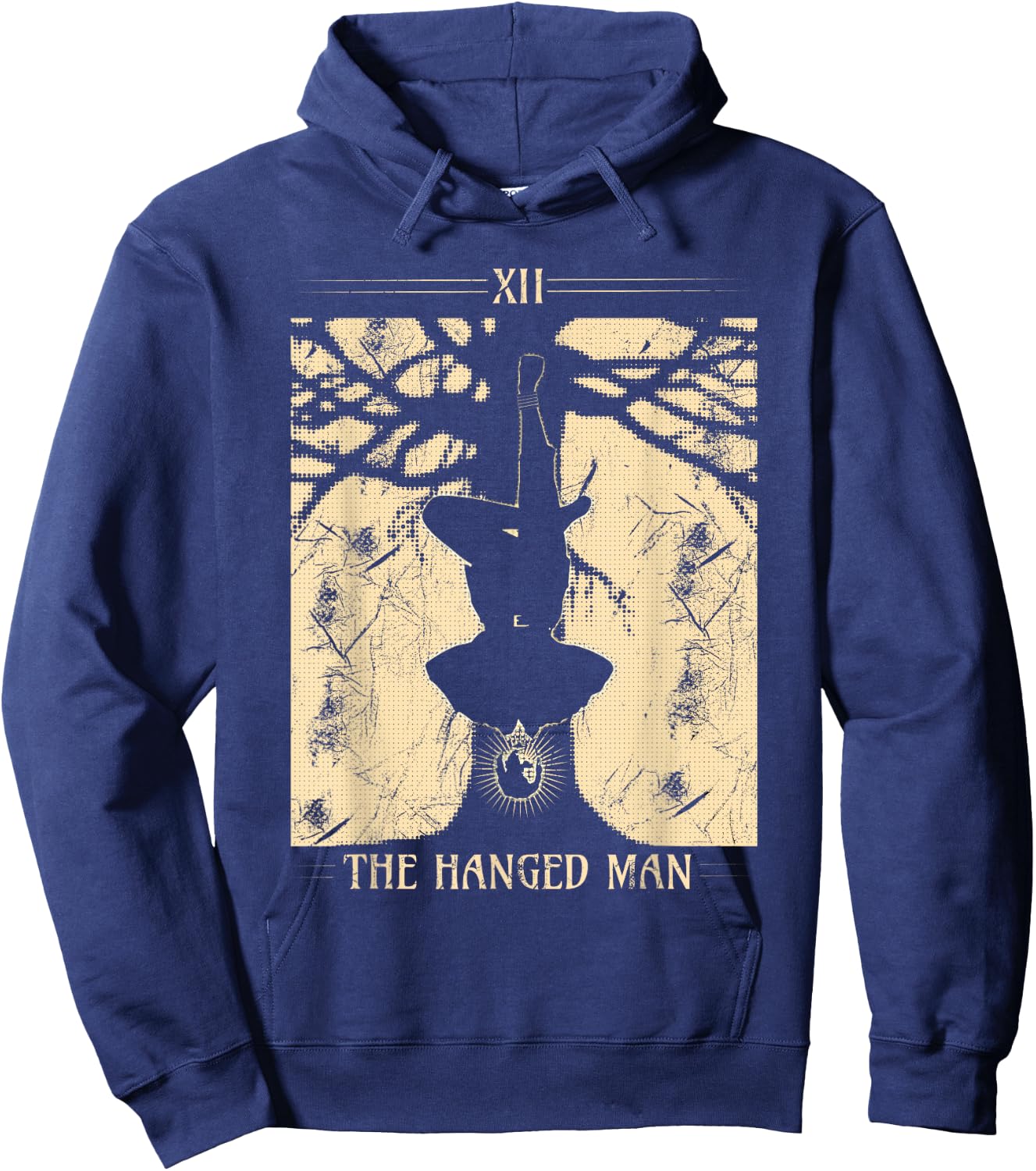 The Hanged Man Mystic Tarot Card Hoodie - Hoodie | Navy