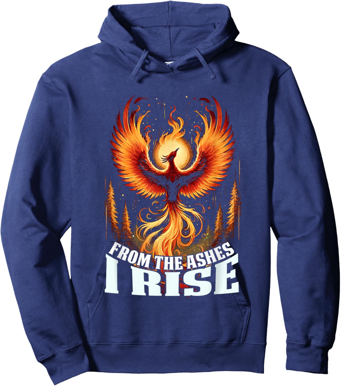 Phoenix From The Ashes I Rise Bird Fantasy Gifts For Lovers Hoodie - Hoodie | Navy
