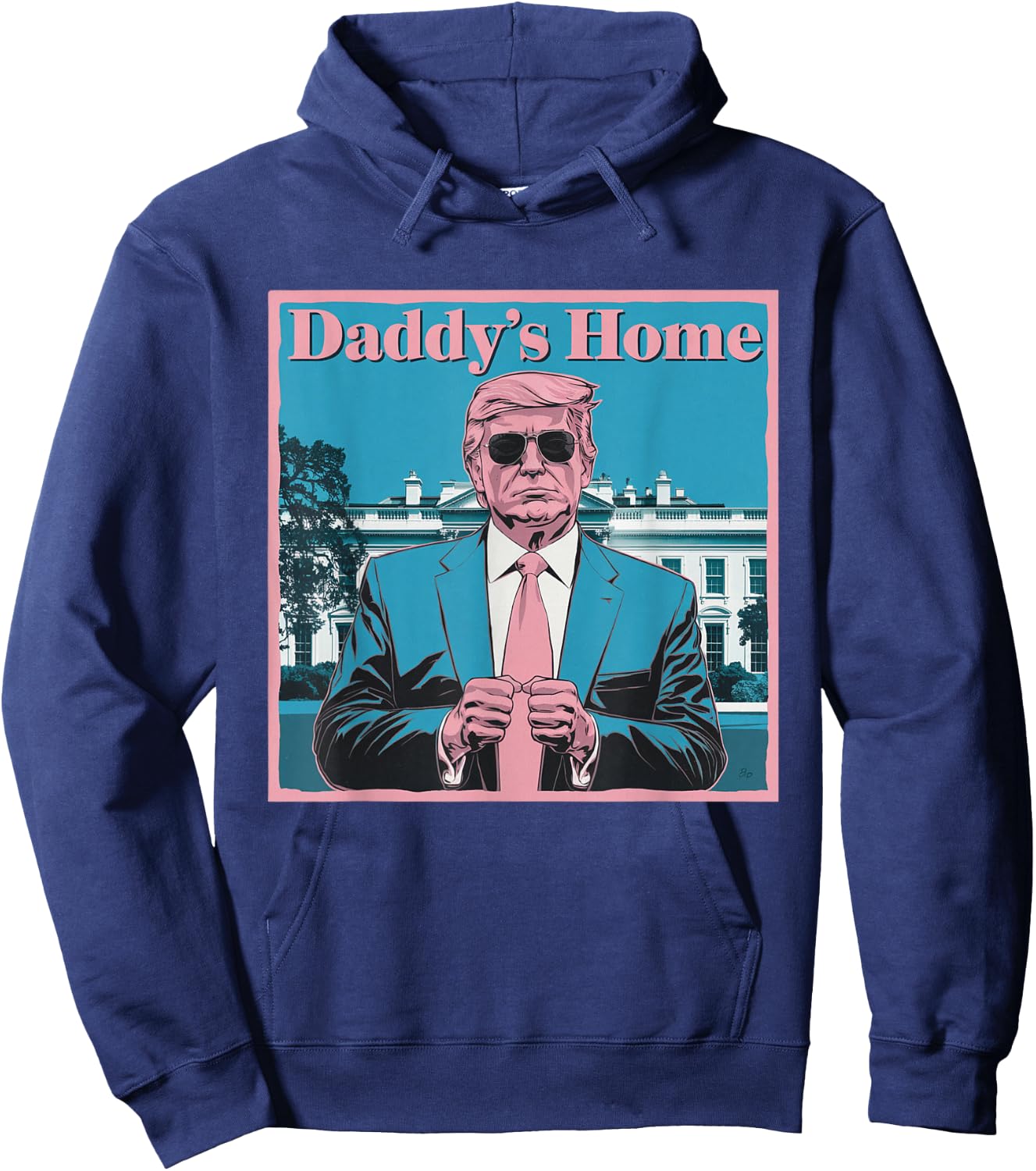Donald Trump Daddy's Home White House America President Hoodie - Hoodie | Navy