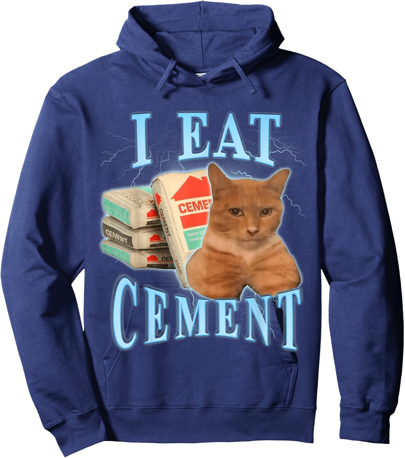 I Eat Cement Hoodie - Hoodie | Navy