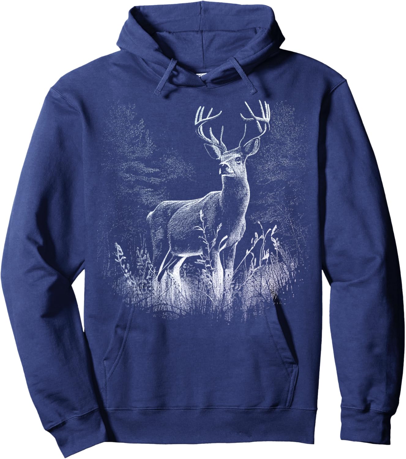 Deer Forest Nature Lover Deer Hunting Hunter Hoodie - Hoodie | Navy