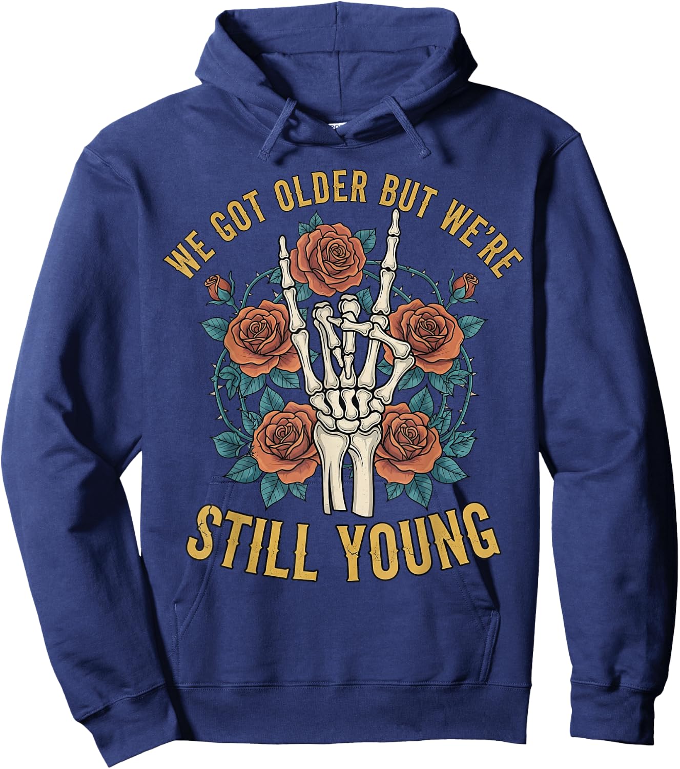 We Got Older But We’re Still Young Gothic Pop Punk Emo Retro Hoodie - Hoodie | Navy