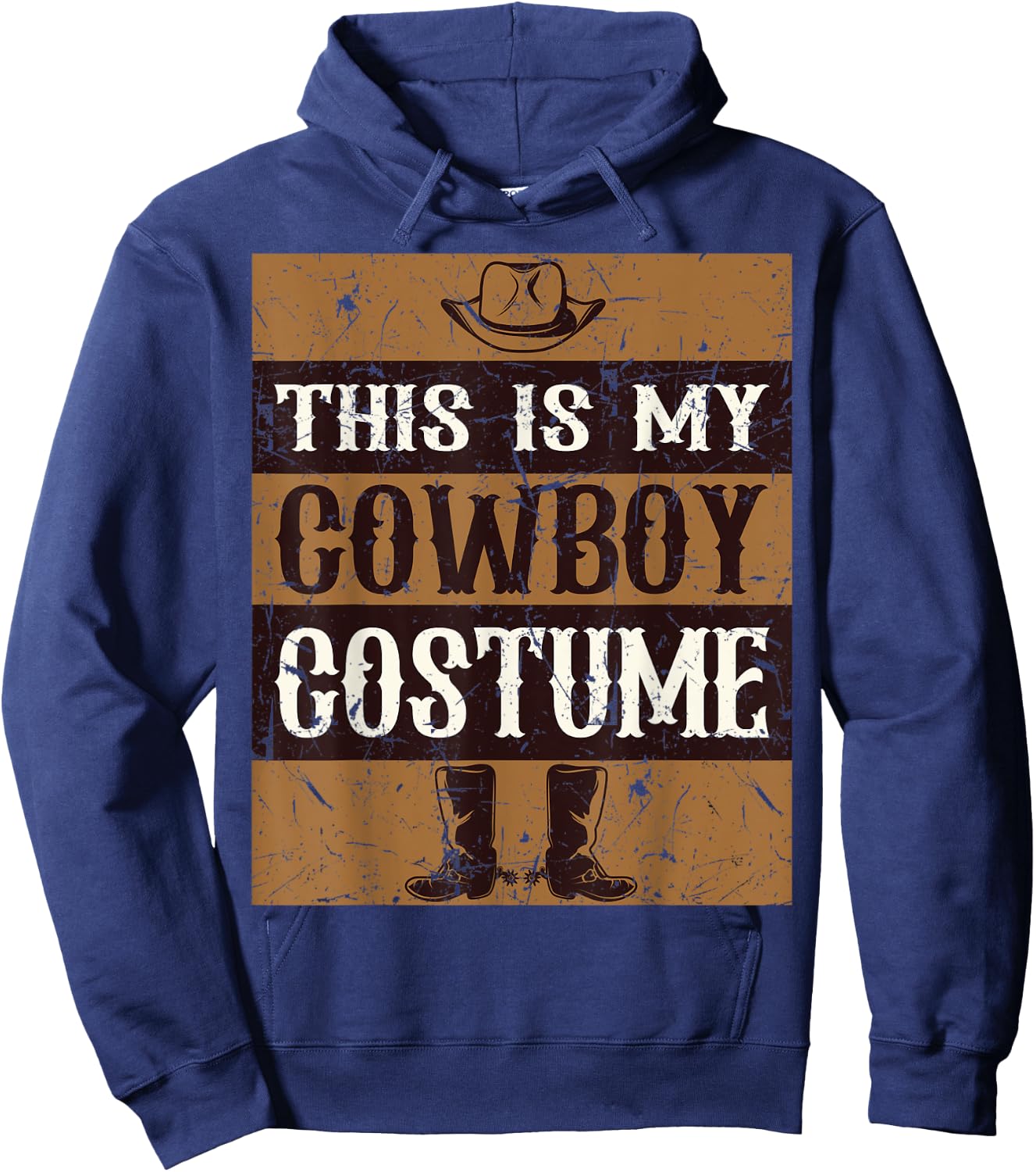 This Is My Cowboy Costume Country Western Costume Men Women Hoodie - Hoodie | Navy
