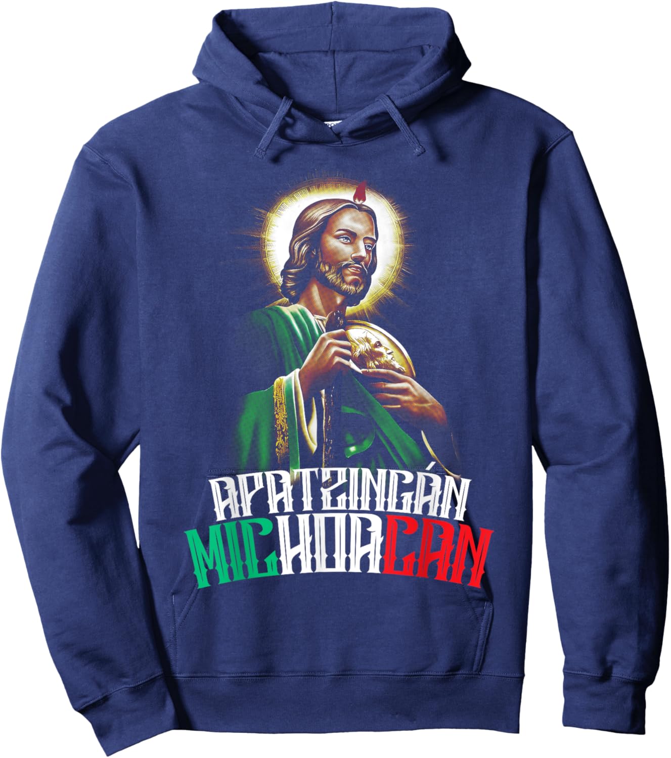 Saint Jude Thaddeus Apatzingán Michoacán San Judas Tadeo Hoodie - Hoodie | Navy