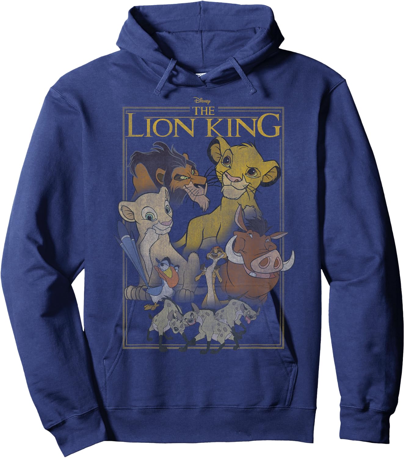 Disney The Lion King Simple Framed Poster Hoodie - Hoodie | Navy