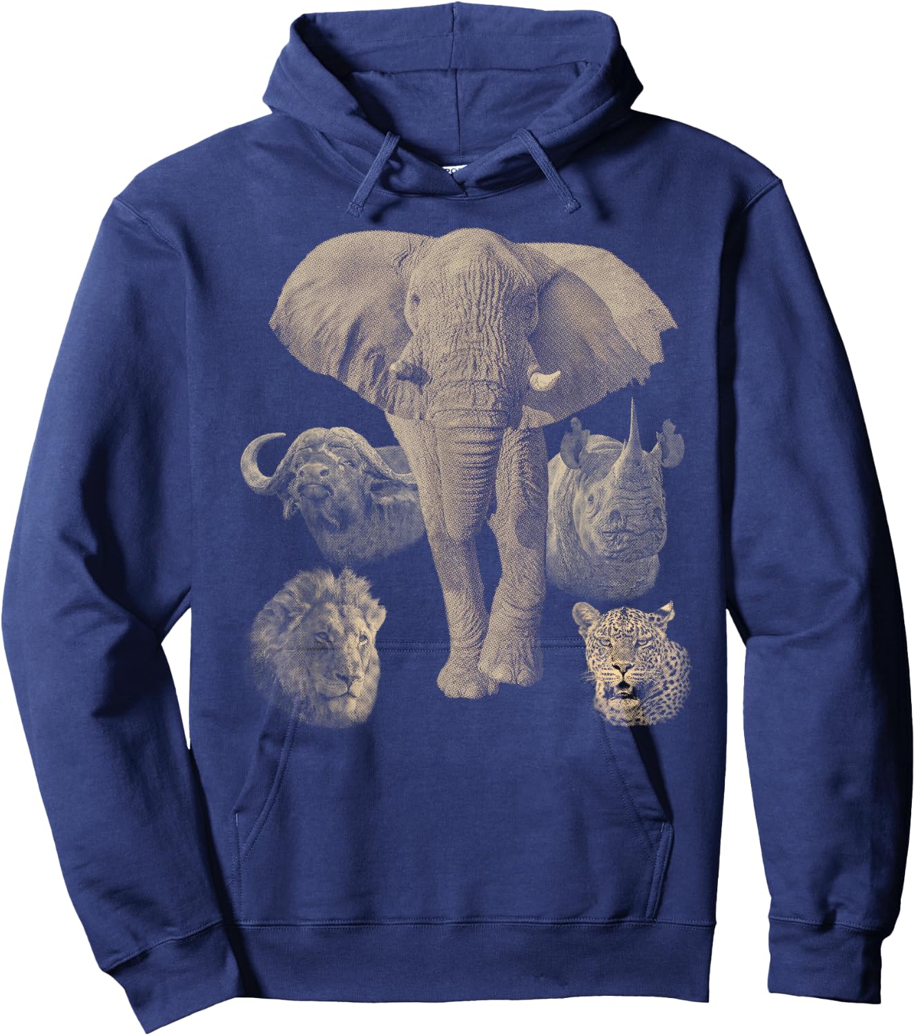 Big 5 African Safari Hoodie - Hoodie | Navy