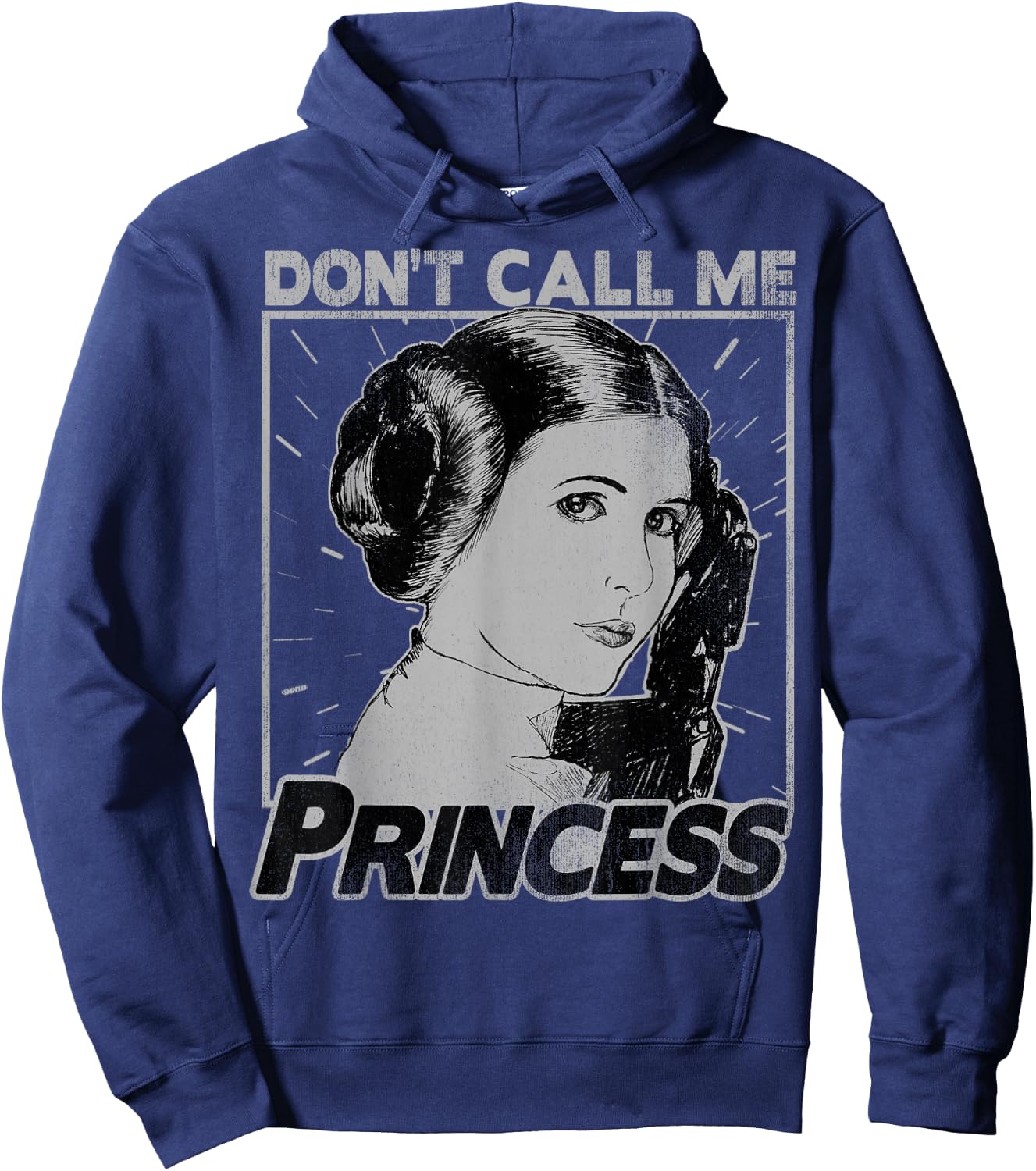 Star Wars Princess Leia Don't Call Me Princess Portrait Hoodie - Hoodie | Navy
