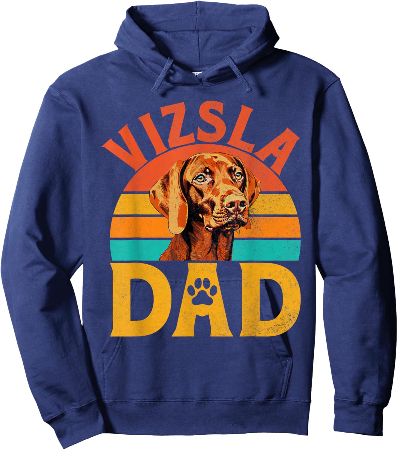 Vizsla Dad Vizsla Hoodie - Hoodie | Navy