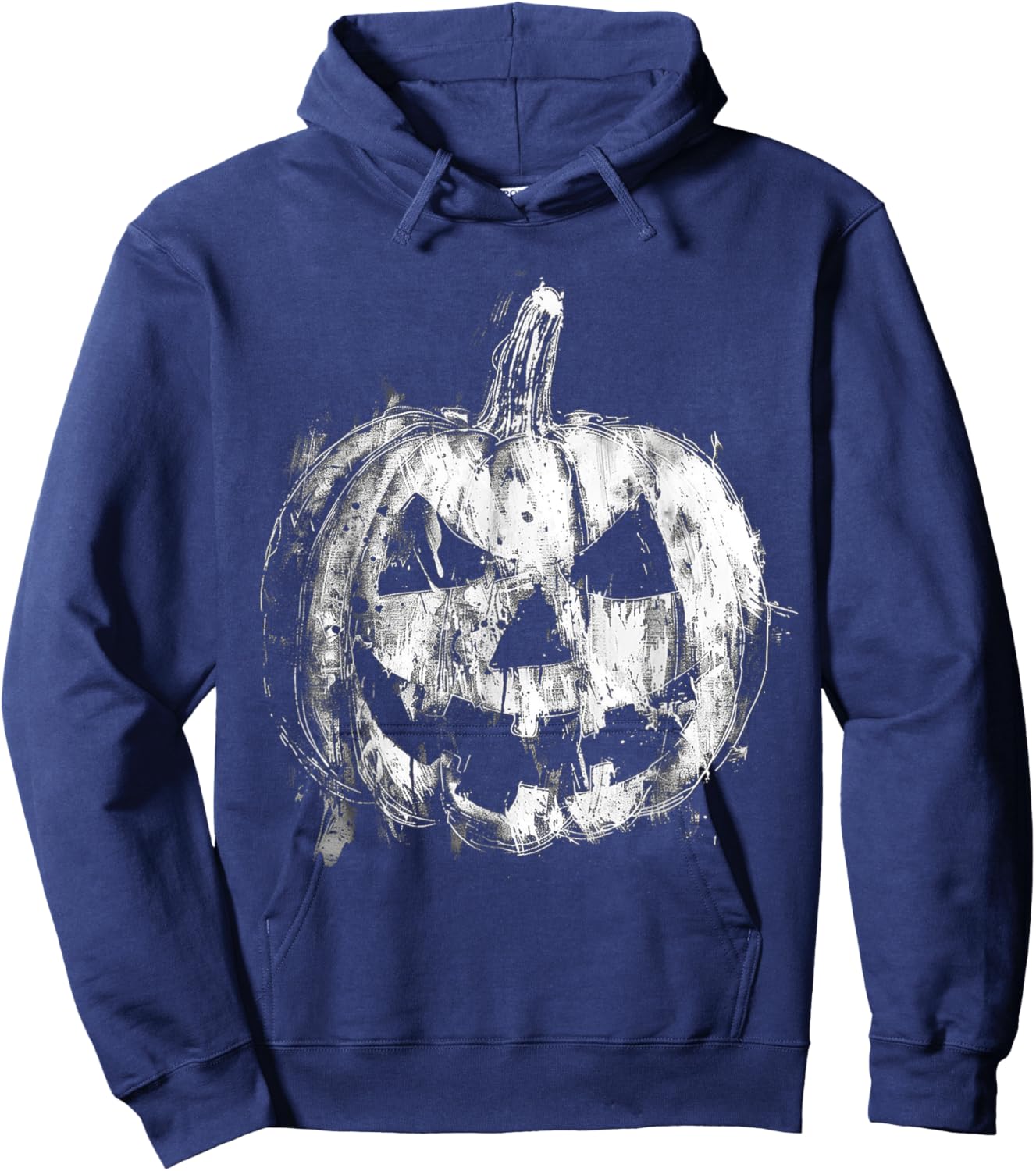 Pumpkin Costume Halloween Graphic Art Pumpkin Hoodie - Hoodie | Navy