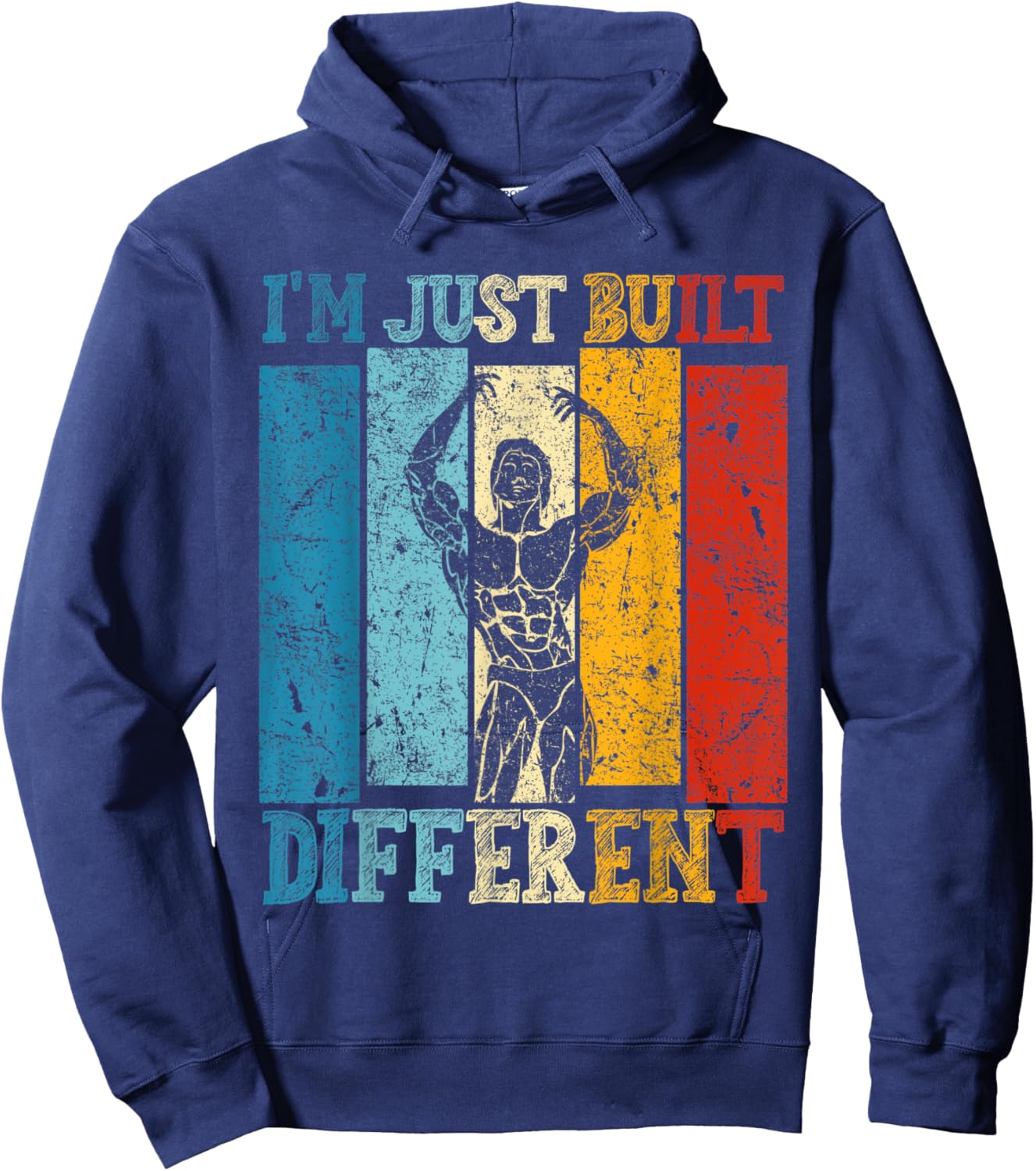 I'm Just Built Different - Fitness Bodybuilding Gym Hoodie - Hoodie | Navy