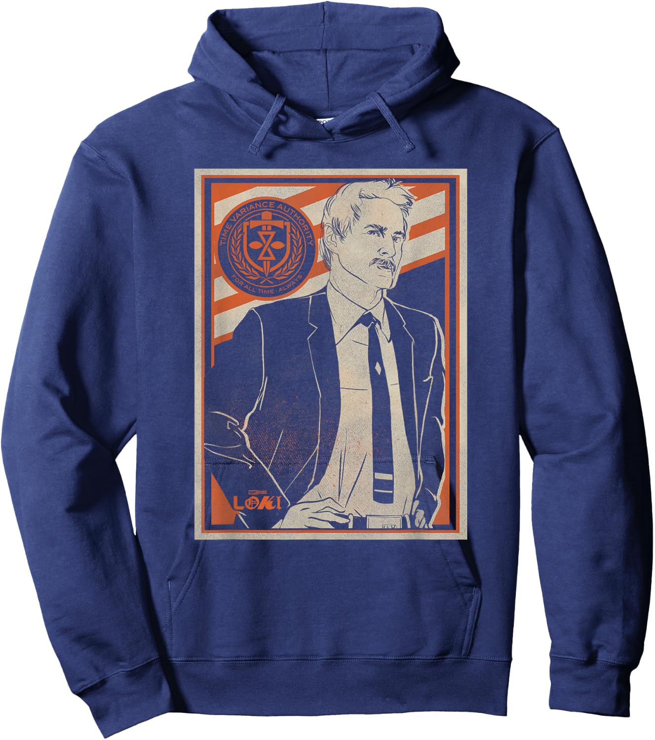 Marvel Loki TVA Agent Mobius Poster Hoodie - Hoodie | Navy