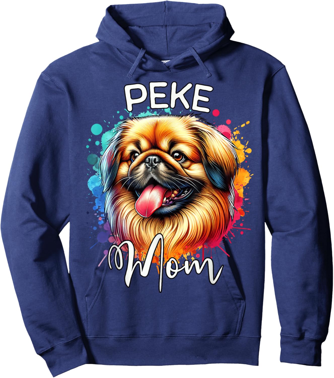 Pekingese Mom Dog Mom Pekingese Hoodie - Hoodie | Navy