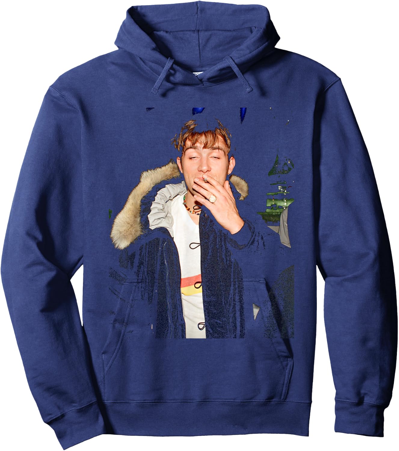 Damon Albarn Blur Singer at Brit Awards 1997 Song 2 Parklife Hoodie - Hoodie | Navy