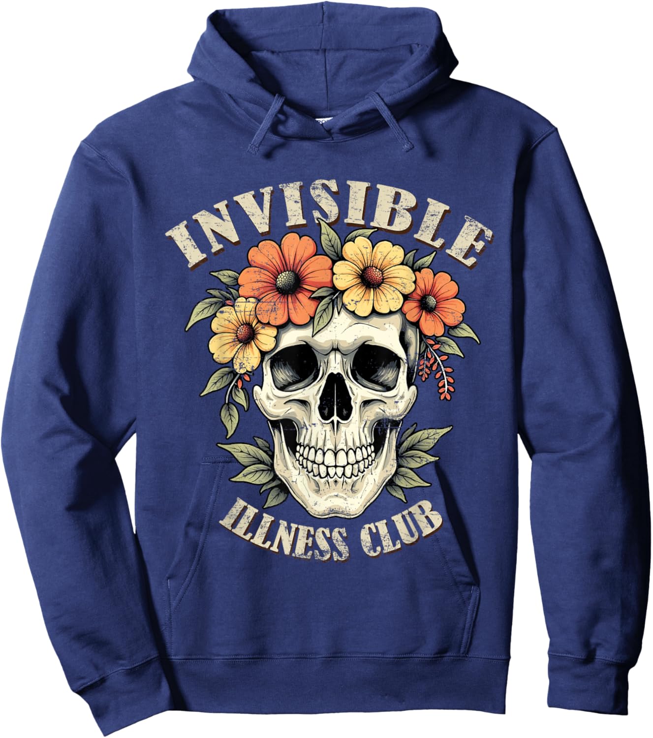 Invisible Illness Club - Chronic Illness Awareness Family Hoodie - Hoodie | Navy